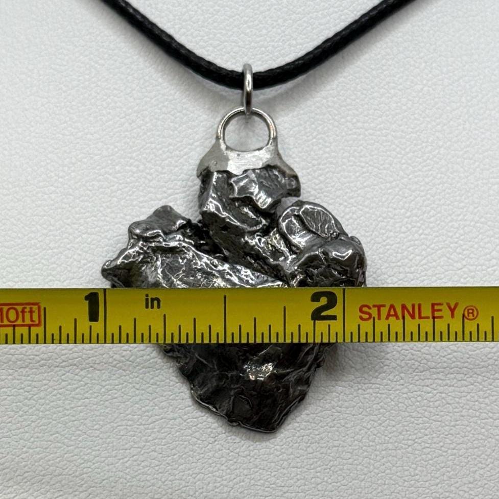 Beautiful Meteorite Campo del Cielo Pendant 16.62 Grams, Astronomy Gift, Authentic Meteorite, Meteorite Jewelry, Meteorite Pendant, COA