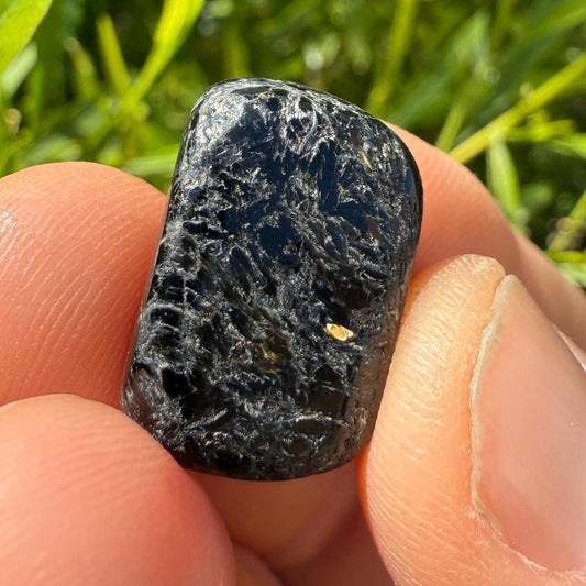 Nuummite Stone, Natural Nuummite, Greenland, Reiki, Rock Collection, Manifesting, Grounding, Energy Work, Reiki Creativity, 5.36 grams