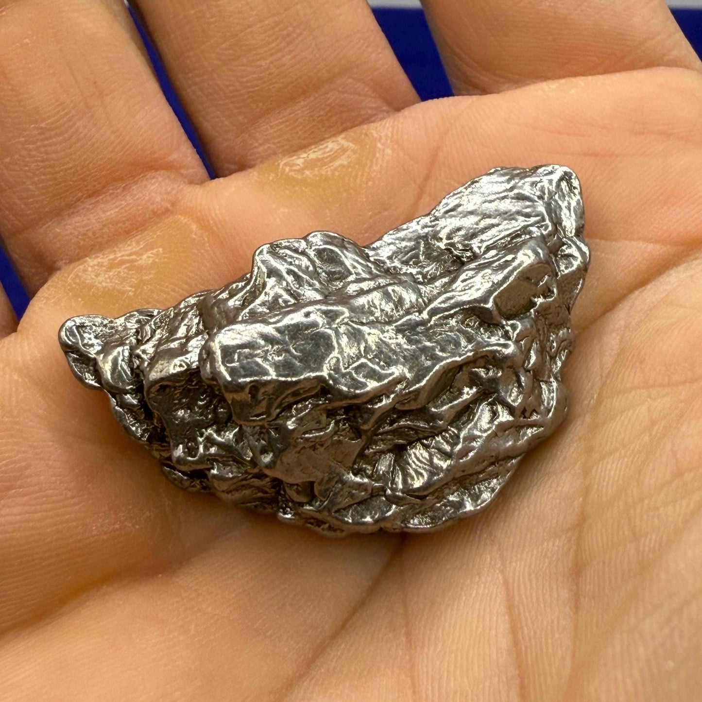 Meteorite Specimen Campo del Cielo 32.81 grams, Crescent Shape, Astronomy Gift, Space Gift, Iron Paperweight, COA, Iron Meteorite, Meteorite