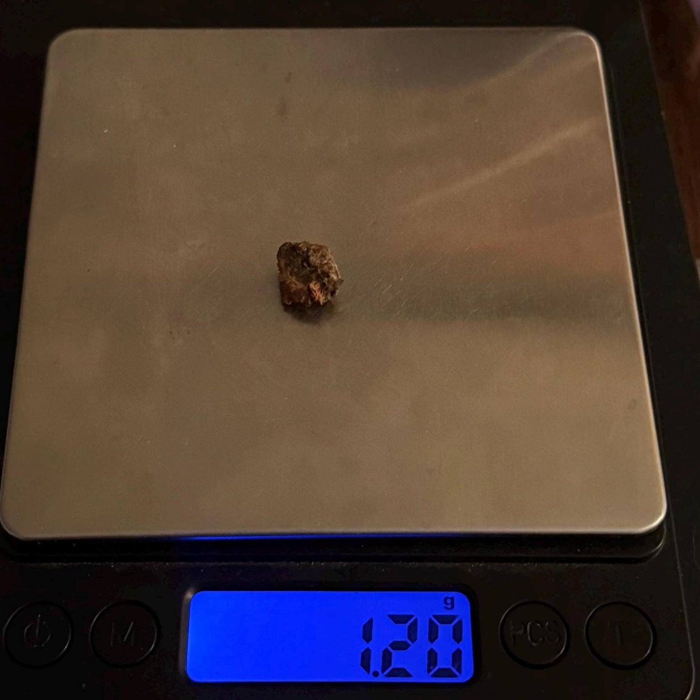 Wolf Creek Meteorite Specimen, Australia, 1.20 grams, Rare Meteorite, Iron Meteorite, Astronomy Gift, Space Gift, Australian Meteorite