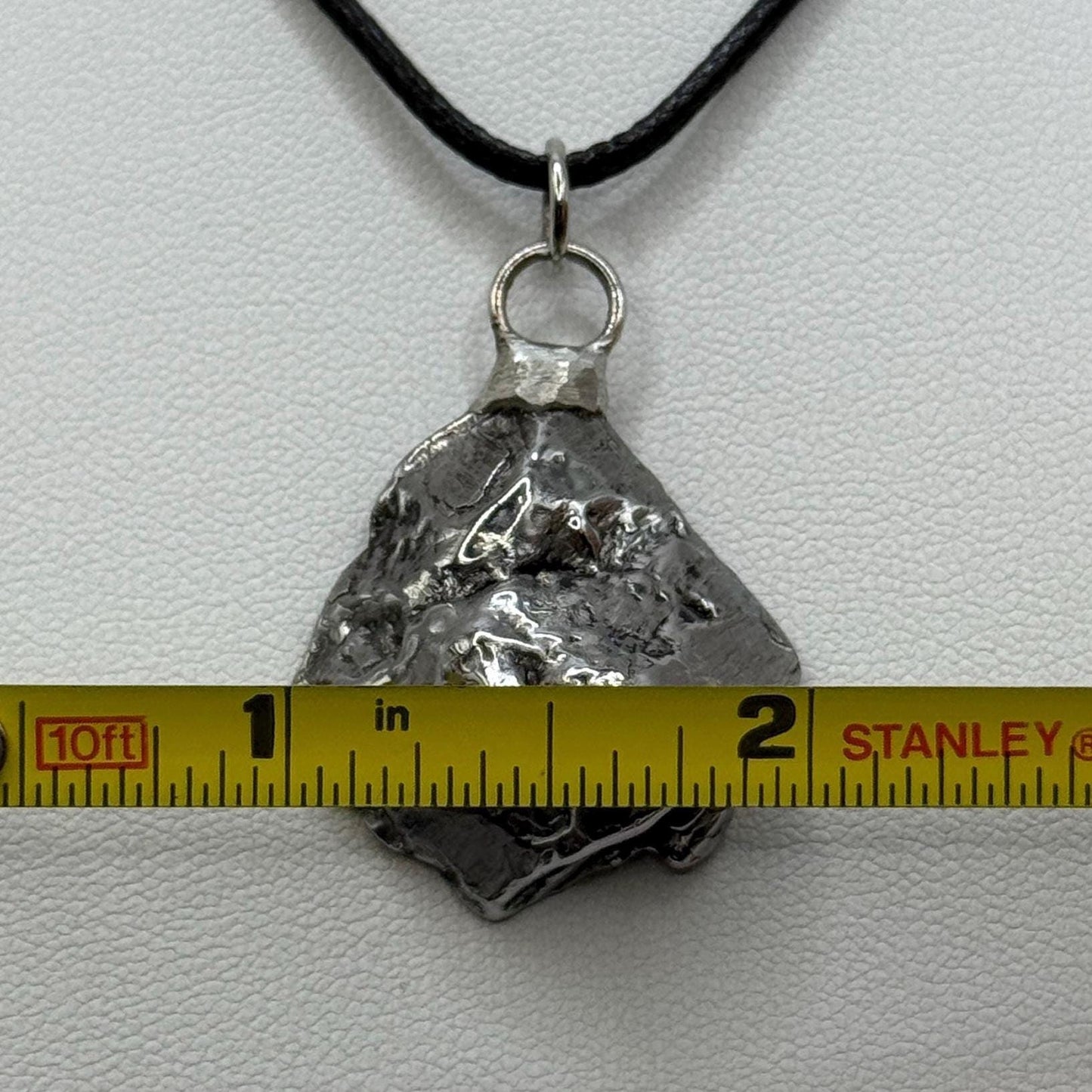 Beautiful Aletai Meteorite Pendant, 17.04 grams, Widmanstätten pattern, Astronomy Gift, Authentic Meteorite, Meteorite Jewelry, COA, Space