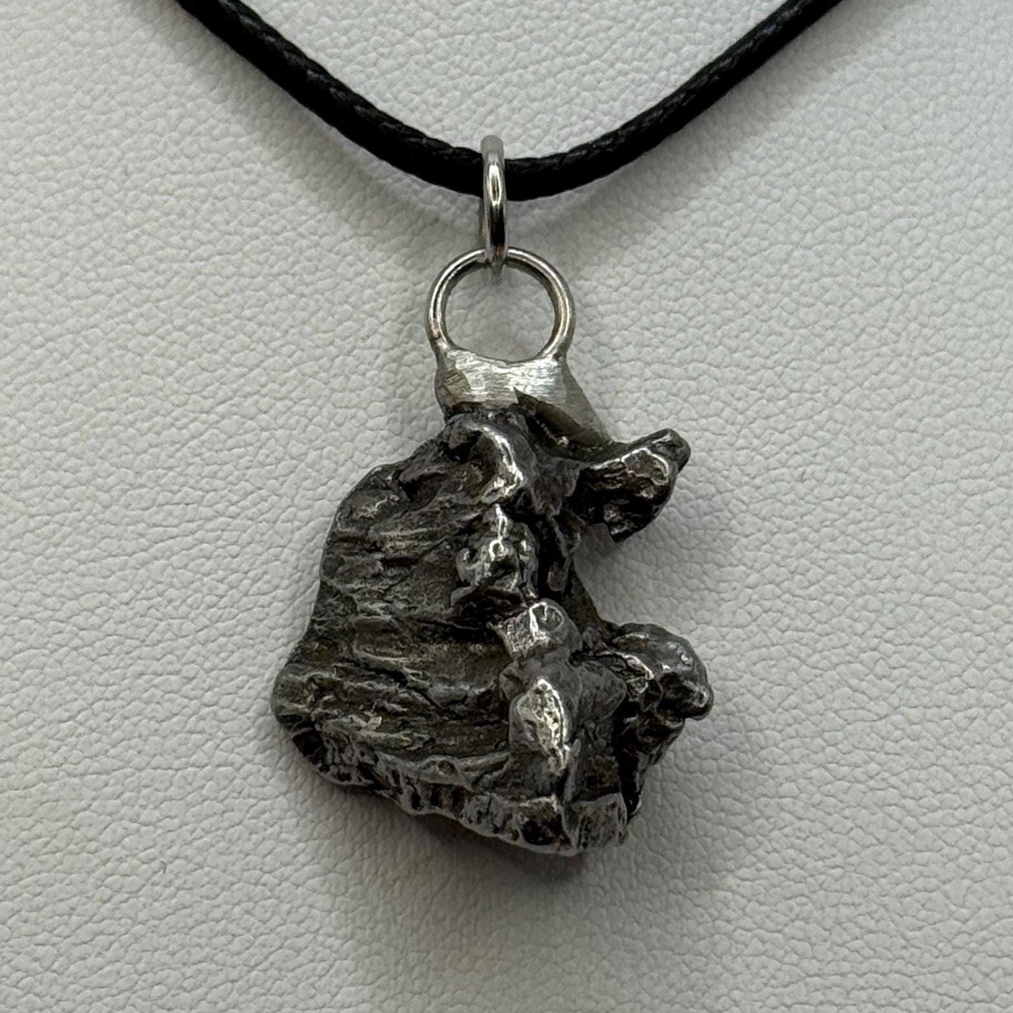 Beautiful Meteorite Campo del Cielo Pendant 10.76 Grams, Astronomy Gift, Authentic Meteorite, Meteorite Jewelry, Meteorite Pendant, COA