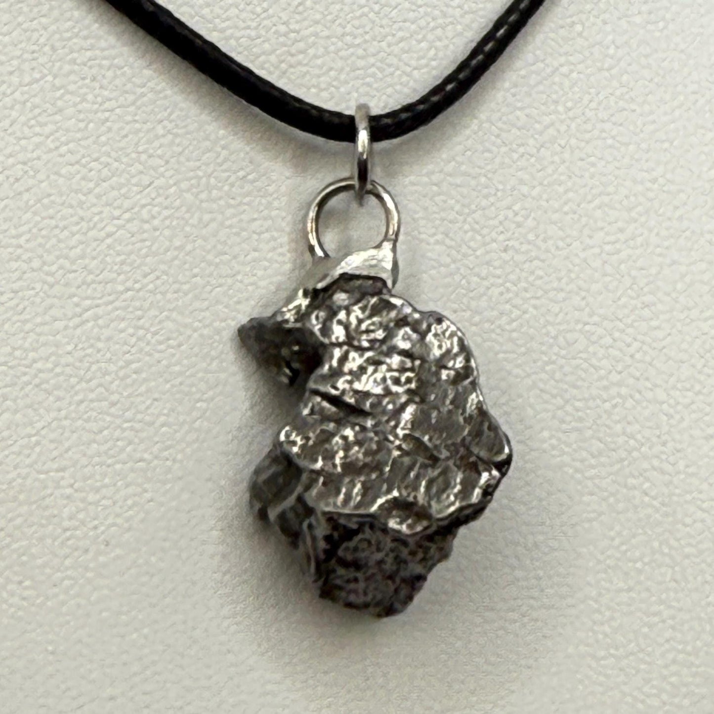 Beautiful Meteorite Campo del Cielo Pendant 10.76 Grams, Astronomy Gift, Authentic Meteorite, Meteorite Jewelry, Meteorite Pendant, COA