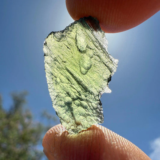 Moldavite Tektite Specimen, High Quality, Transformation, Manifestation, Reiki, Athentic, Moldavite Crystal, 2.15 grams|10.75 carats