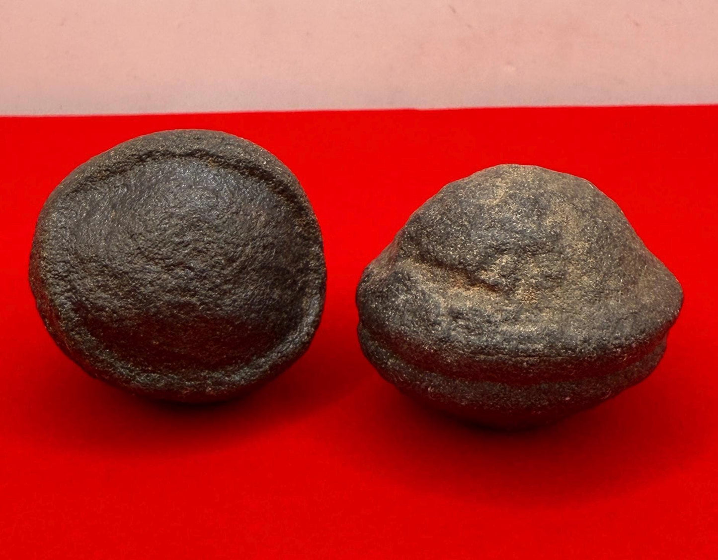 Moqui Marbles, Pair of Stones, Top Quality Stones, Shaman Stones, Southern Utah, Thunder Stones, Hopi Marbles, Sandstone, 48.63 grams