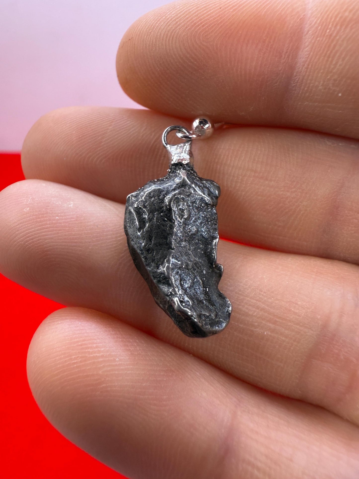 Gebel Kamil Meteorite Earings, Meteorite Earings, Fishhook, Handmade Earings, Space Jewelry, Dangle Earrings, Handmade Earrings, 6.02 grams
