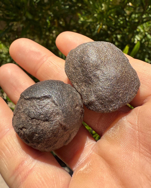 Moqui Marbles, Pair of Stones, Top Quality Stones, Shaman Stones, Southern Utah, Thunder Stones, Hopi Marbles, Sandstone, 53.48 grams
