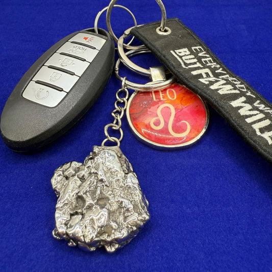 Meteorite Keychain, Campo del Cielo Meteorite, Cosmic Keychain, Authentic Meteorite, Space Accessories, Astronomy Gift, Space Gift, 44.97g