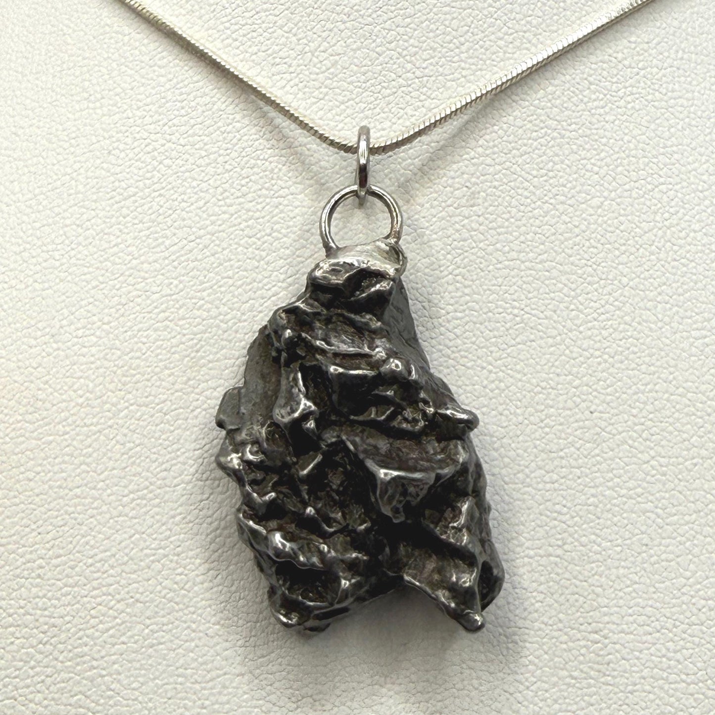 Beautiful Meteorite Campo del Cielo Pendant 20.26 grams, Astronomy Gift, Authentic Meteorite, Meteorite Jewelry, Meteorite Pendant, COA