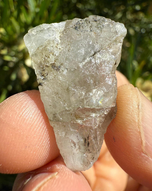 Brazilian Phenacite Crystal: Rare Rainbow Gemstone, 7.74g/38.7ct