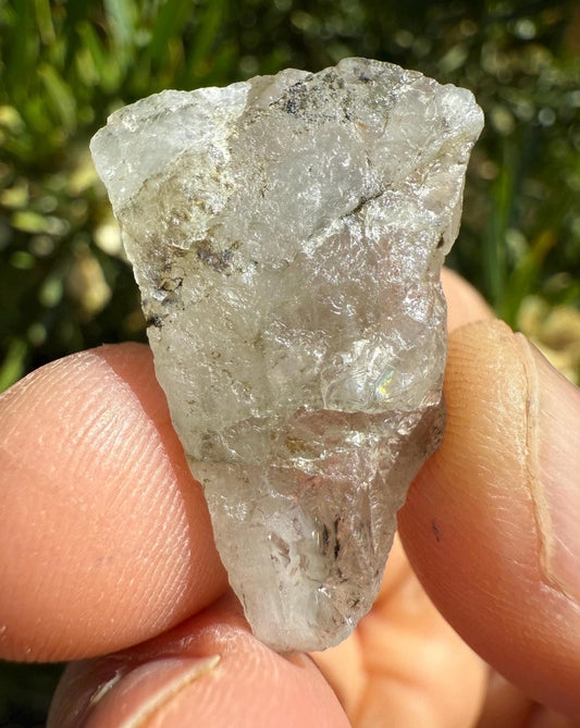 Brazilian Phenacite Crystal: Rare Rainbow Gemstone, 7.74g/38.7ct