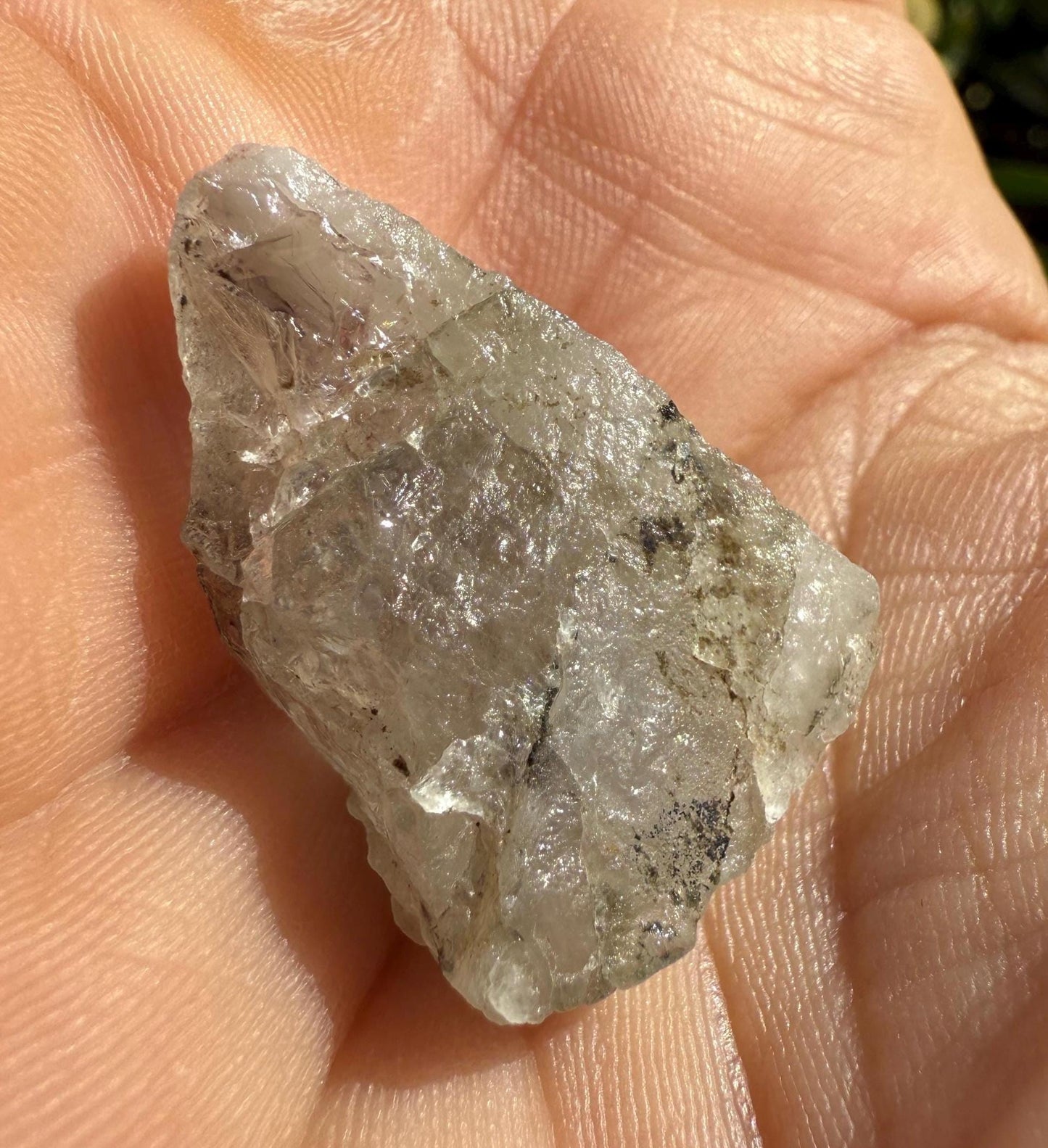 Brazilian Phenacite Crystal: Rare Rainbow Gemstone, 7.74g/38.7ct