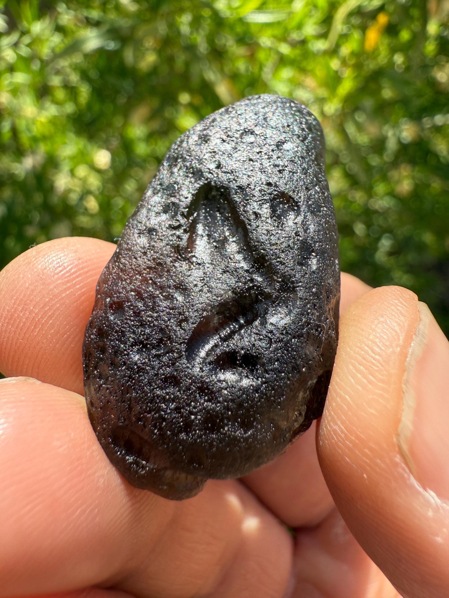 Colombianite Specimen, Beautiful and Translucent, Shamanic, Tektite, Pseudotektite, Obsidian, Healing Energy, Metaphysical, 15.29 grams