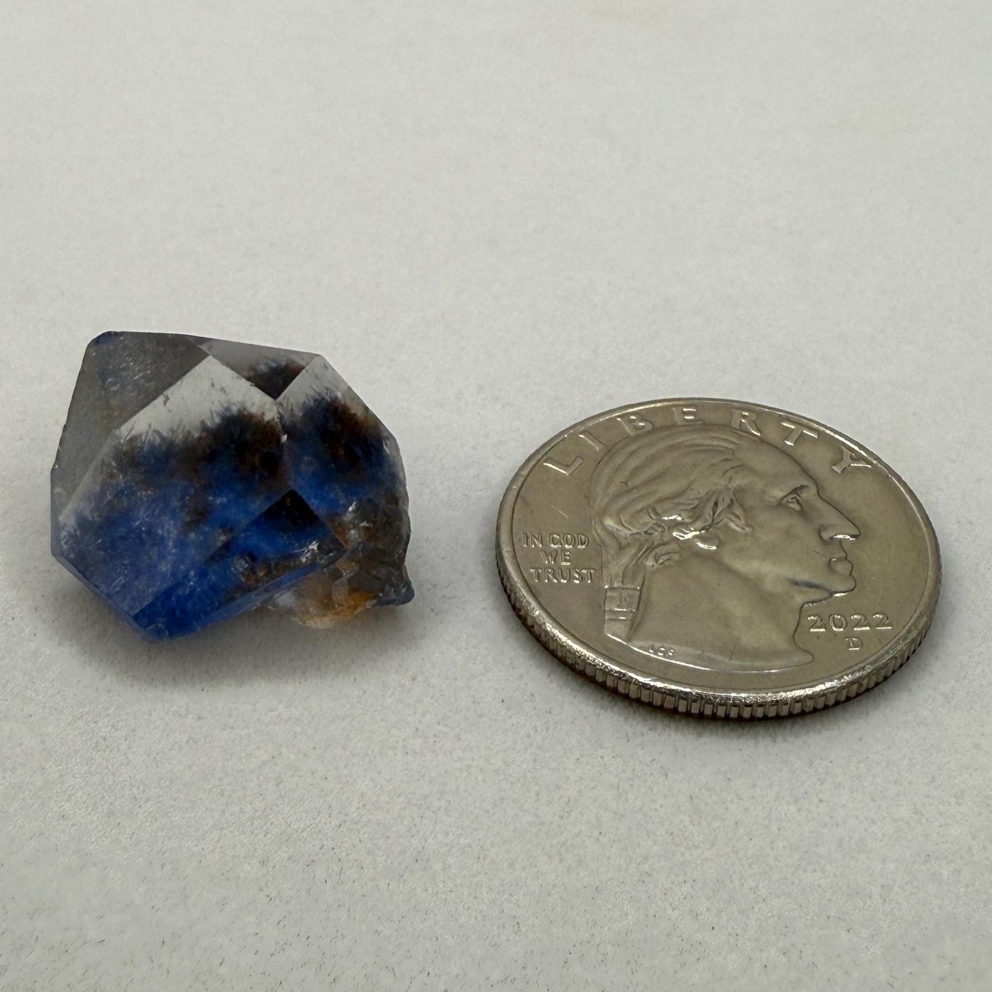 Rare Blue Dumortierite Crystal from Bahia, Brazil, Terminated– 4.92/24.6ct, Gemstone for Collectors, Meditation, Reiki, Healing Decor