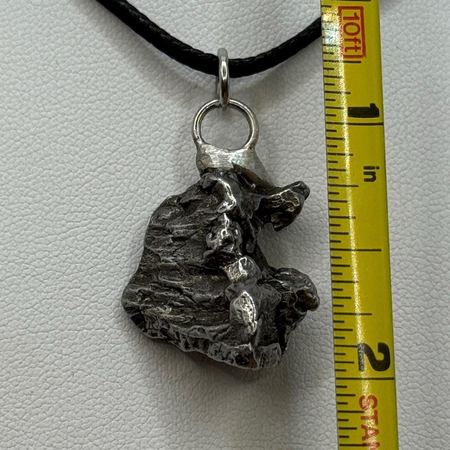 Beautiful Meteorite Campo del Cielo Pendant 10.76 Grams, Astronomy Gift, Authentic Meteorite, Meteorite Jewelry, Meteorite Pendant, COA