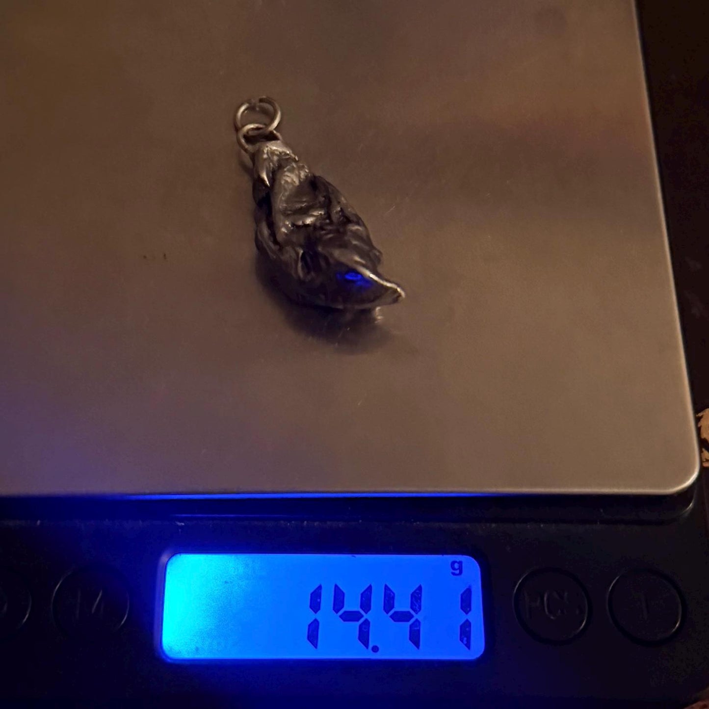 Beautiful Aletai Meteorite Pendant, 14.41 grams, Astronomy Gift, Authentic Meteorite, Meteorite Jewelry, Meteorite Pendant, COA, Space Gift