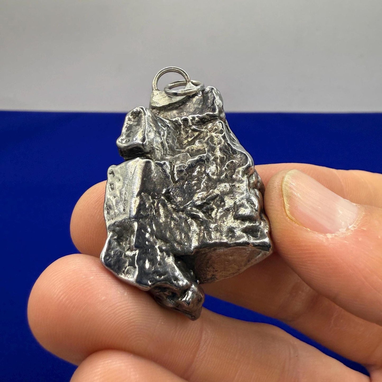 Beautiful Aletai Meteorite Pendant, 42.61 grams, Astronomy Gift, Authentic Meteorite, Meteorite Jewelry, Meteorite Pendant, COA, Space Gift