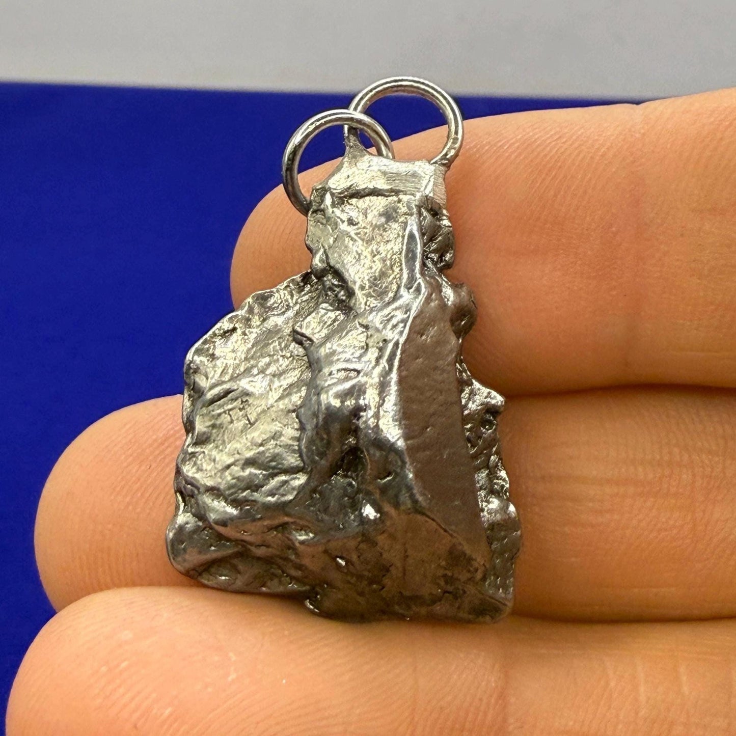 Aletai Meteorite Pendant: Authentic Iron Meteorite, Astronomy Jewelry, 12.19 grams