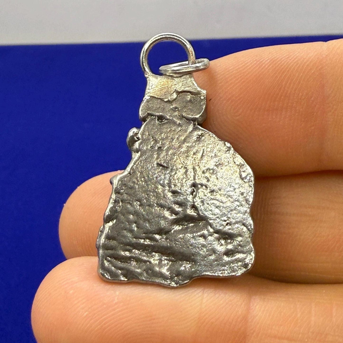 Aletai Meteorite Pendant: Authentic Iron Meteorite, Astronomy Jewelry, 12.19 grams