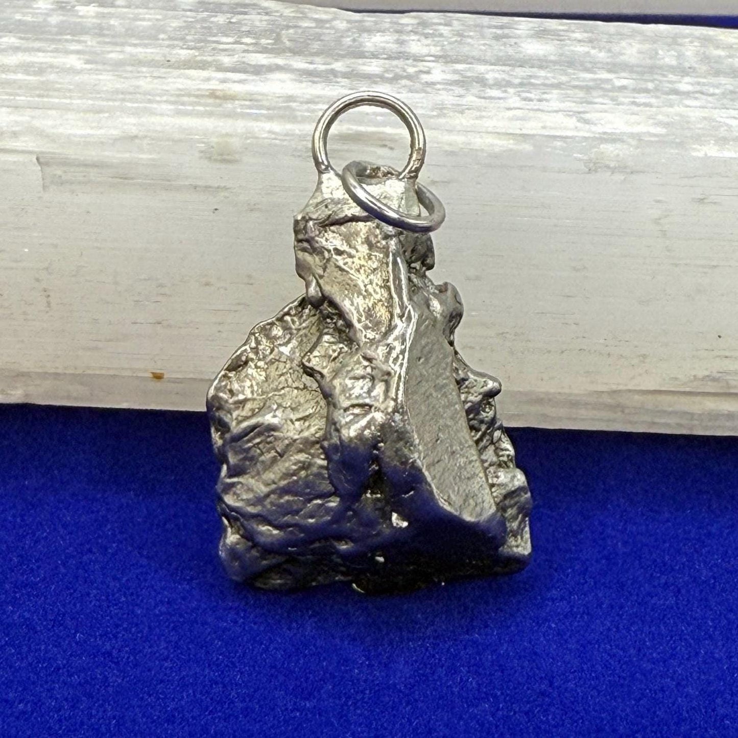 Aletai Meteorite Pendant: Authentic Iron Meteorite, Astronomy Jewelry, 12.19 grams