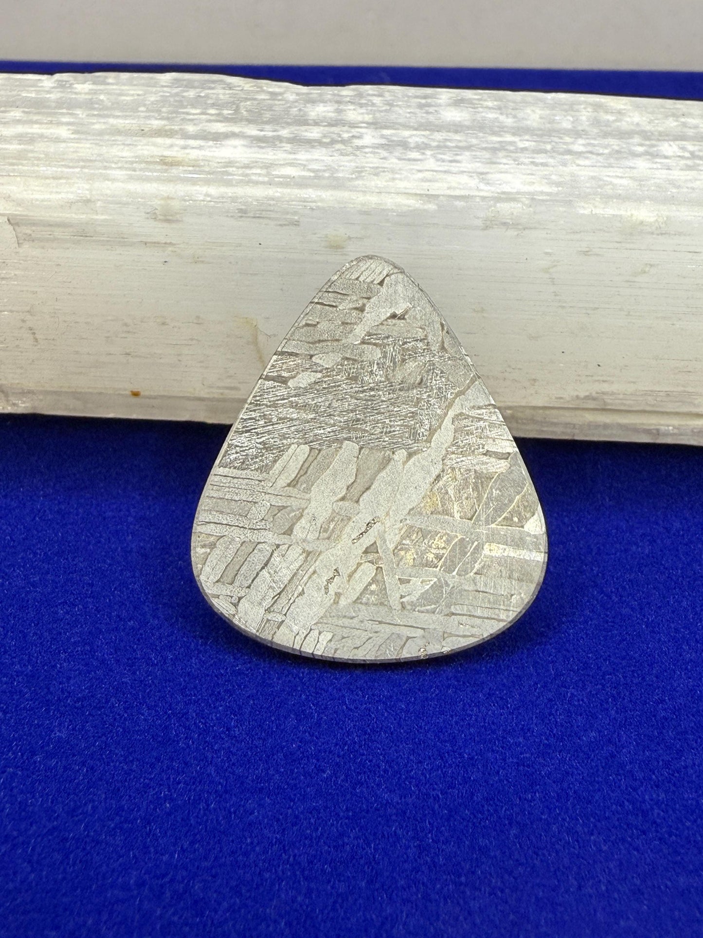 Aletai Meteorite Guitar Pick, Etched & Polished, 7.95g, Authentic Iron Meteorite, Truly Out of This World, Unique Music Gift, Astronomy Gift
