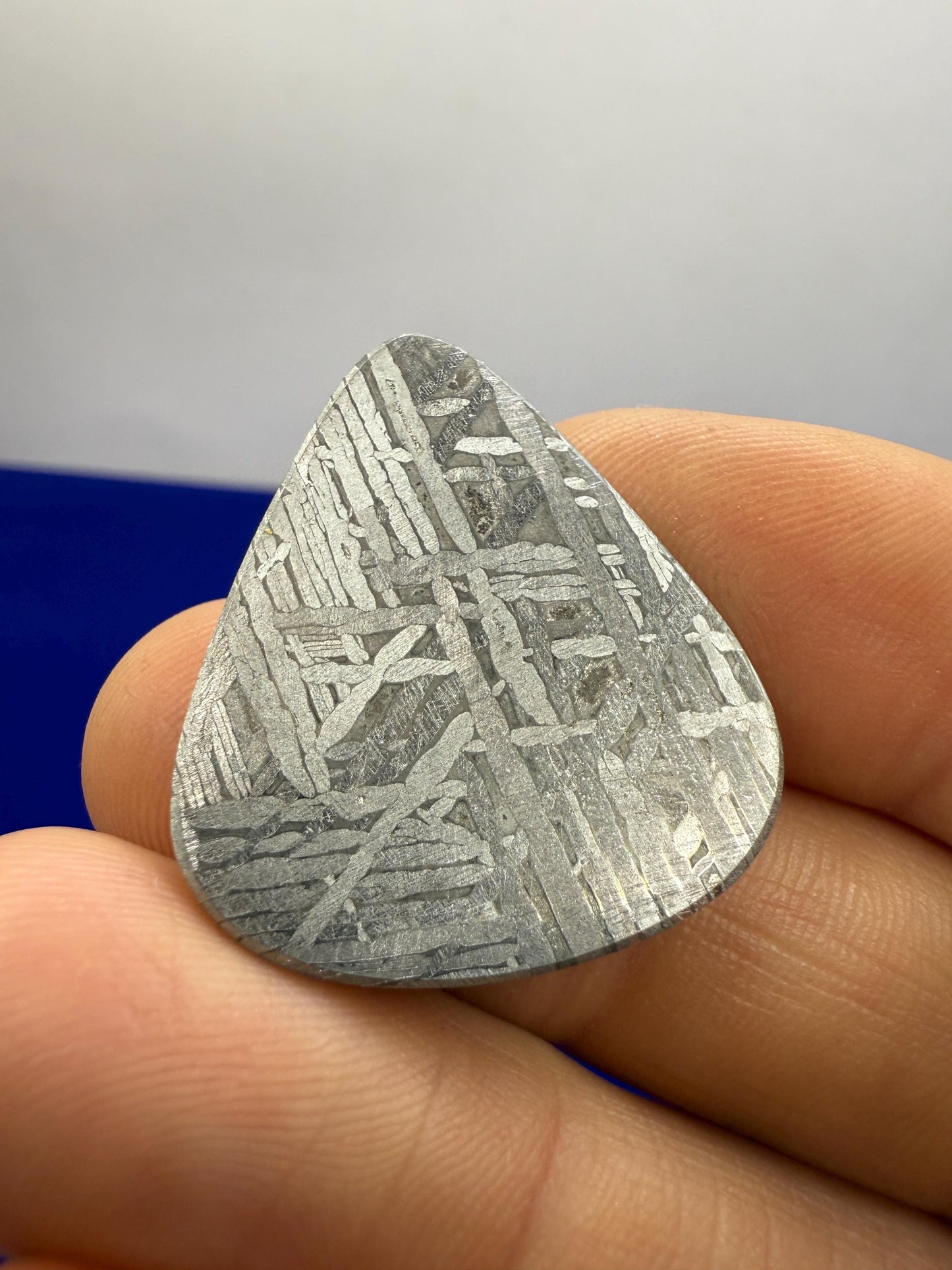 Aletai Meteorite Guitar Pick, Etched & Polished, 7.41g, Authentic Iron Meteorite, Truly Out of This World, Unique Music Gift, Astronomy Gift