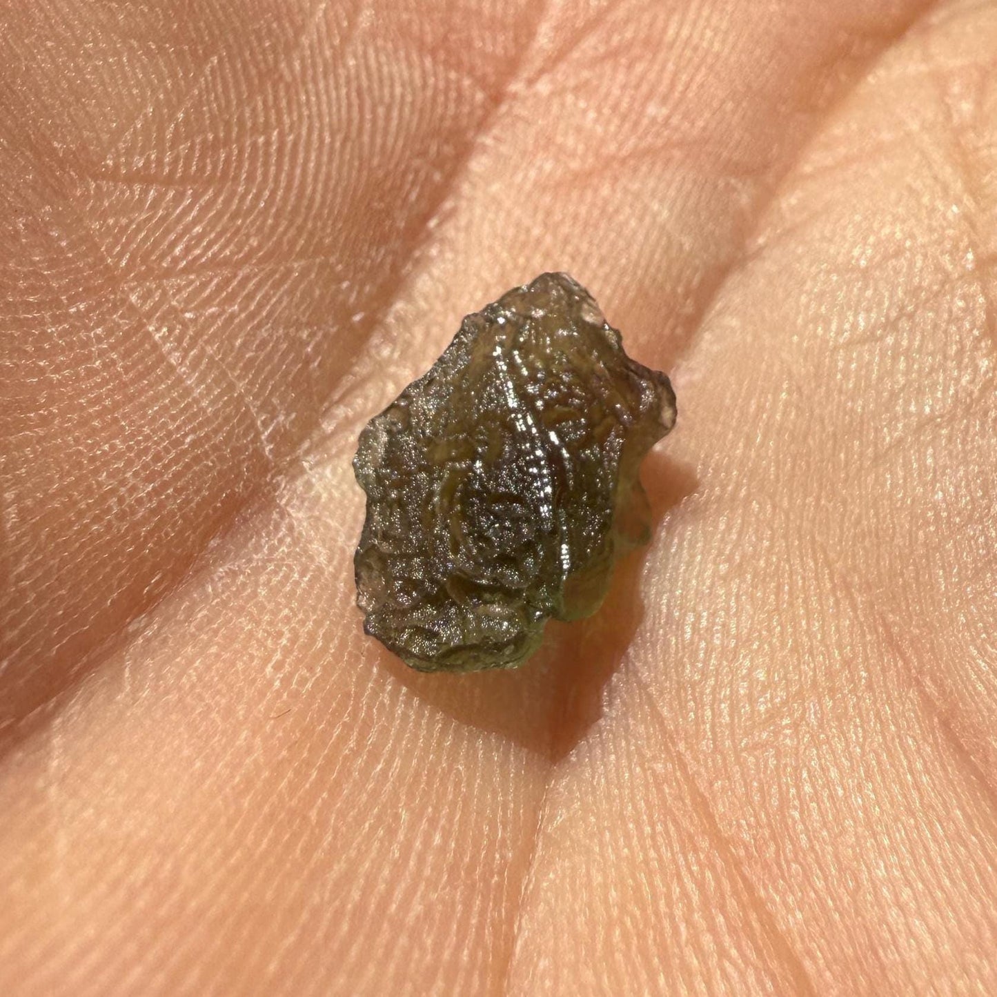 Moldavite Tektite Specimen, High Quality, Transformation, Manifestation, Reiki, Athentic, Moldavite Crystal, 0.42 grams|2.1 carats