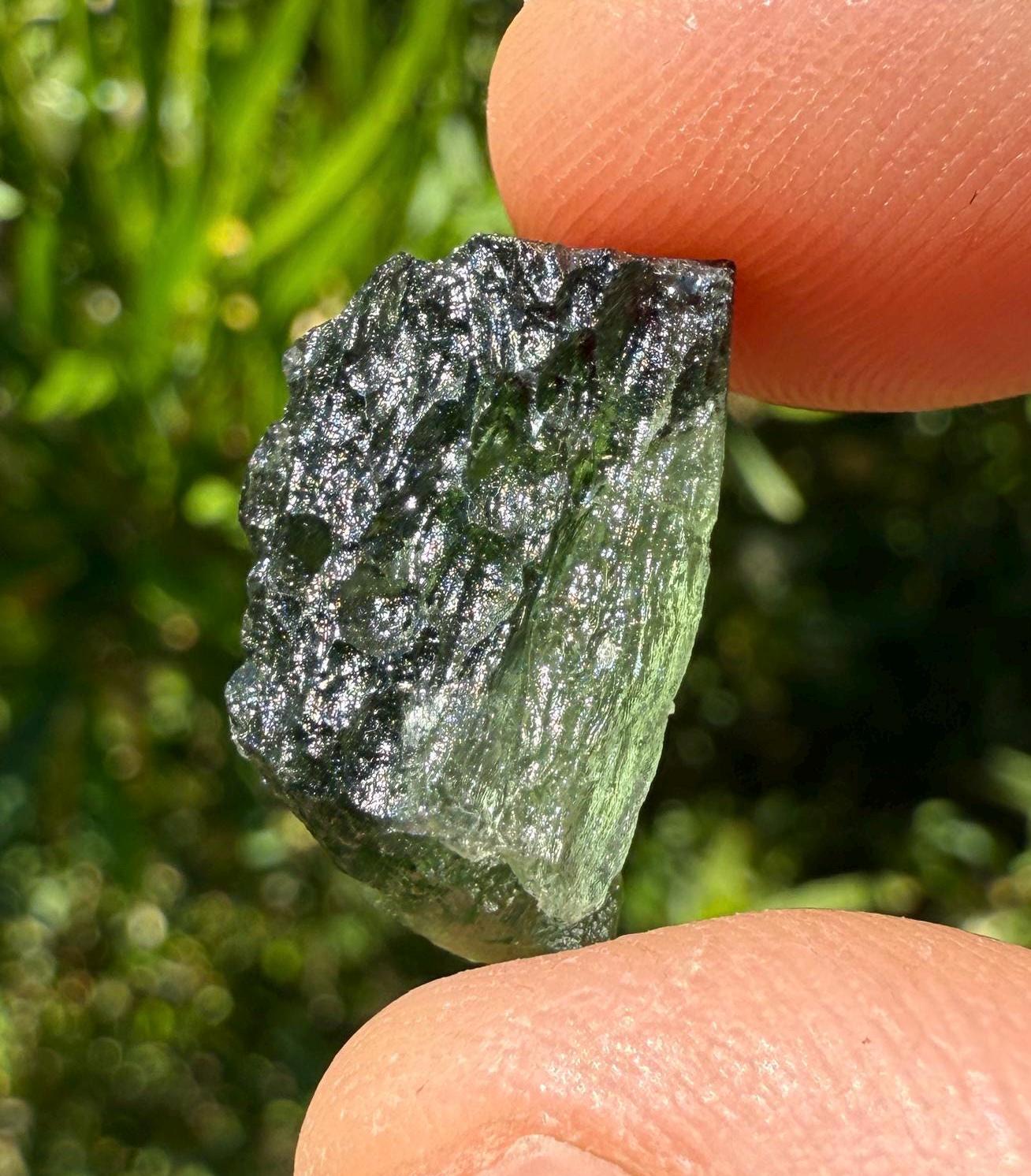 Moldavite Tektite Specimen, Authentic Moldavite, Transformation, Manifestation, Reiki, Authentic Moldavite Specimen, 2.46 grams/12.3 carats