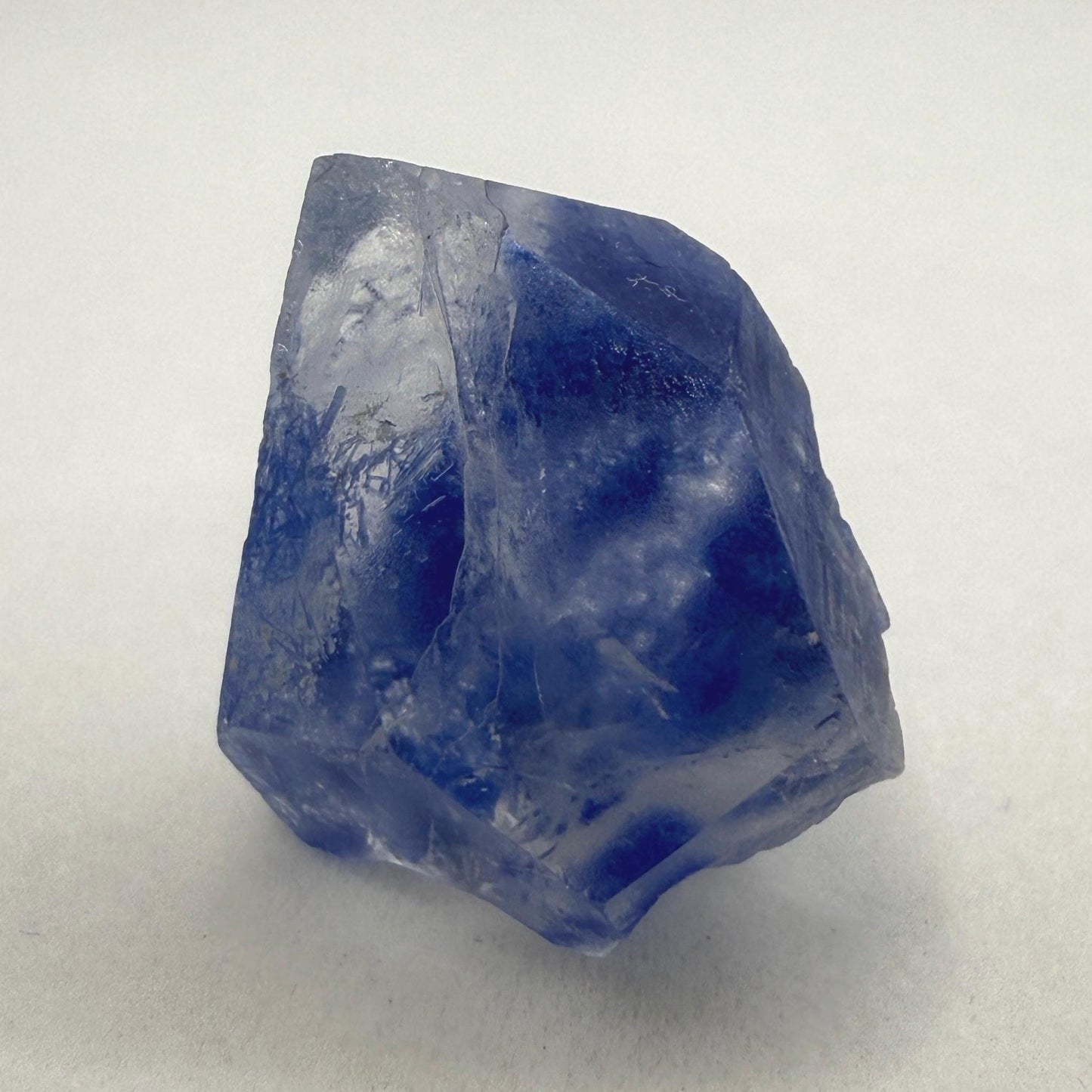 Rare Blue Dumortierite Crystal from Bahia, Brazil, Terminated– 5.68g/28.5ct, Gemstone for Collectors, Meditation, Reiki, Healing Decor