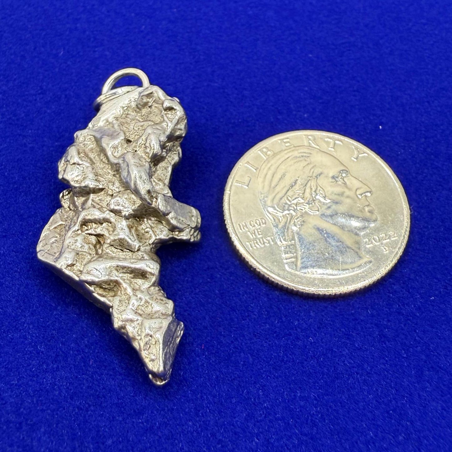 Beautiful Meteorite Campo del Cielo Pendant 15.31 grams, Astronomy Gift, Authentic Meteorite, Meteorite Jewelry, Meteorite Pendant, COA