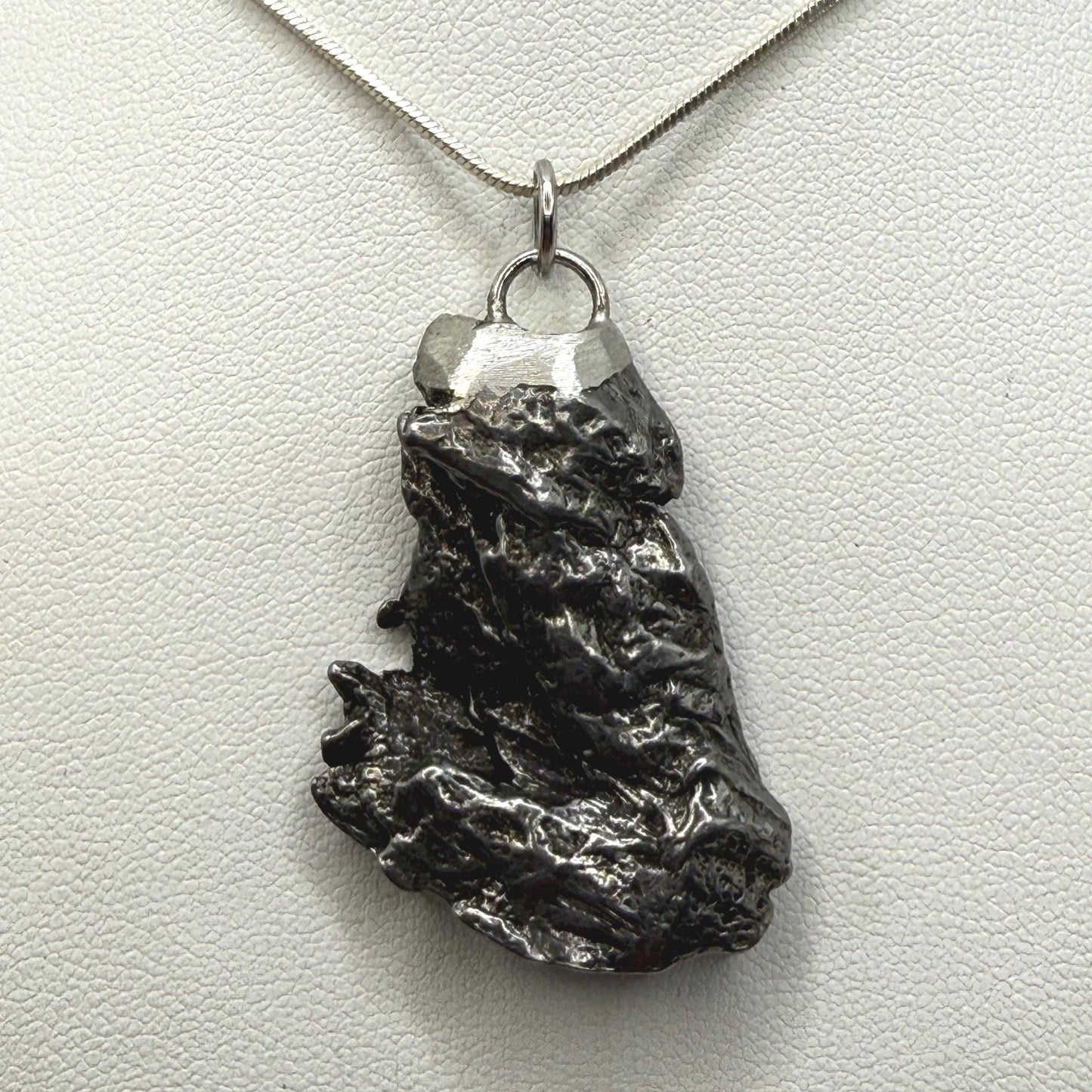 Beautiful Meteorite Campo del Cielo Pendant 16.46 grams, Astronomy Gift, Authentic Meteorite, Meteorite Jewelry, Meteorite Pendant, COA