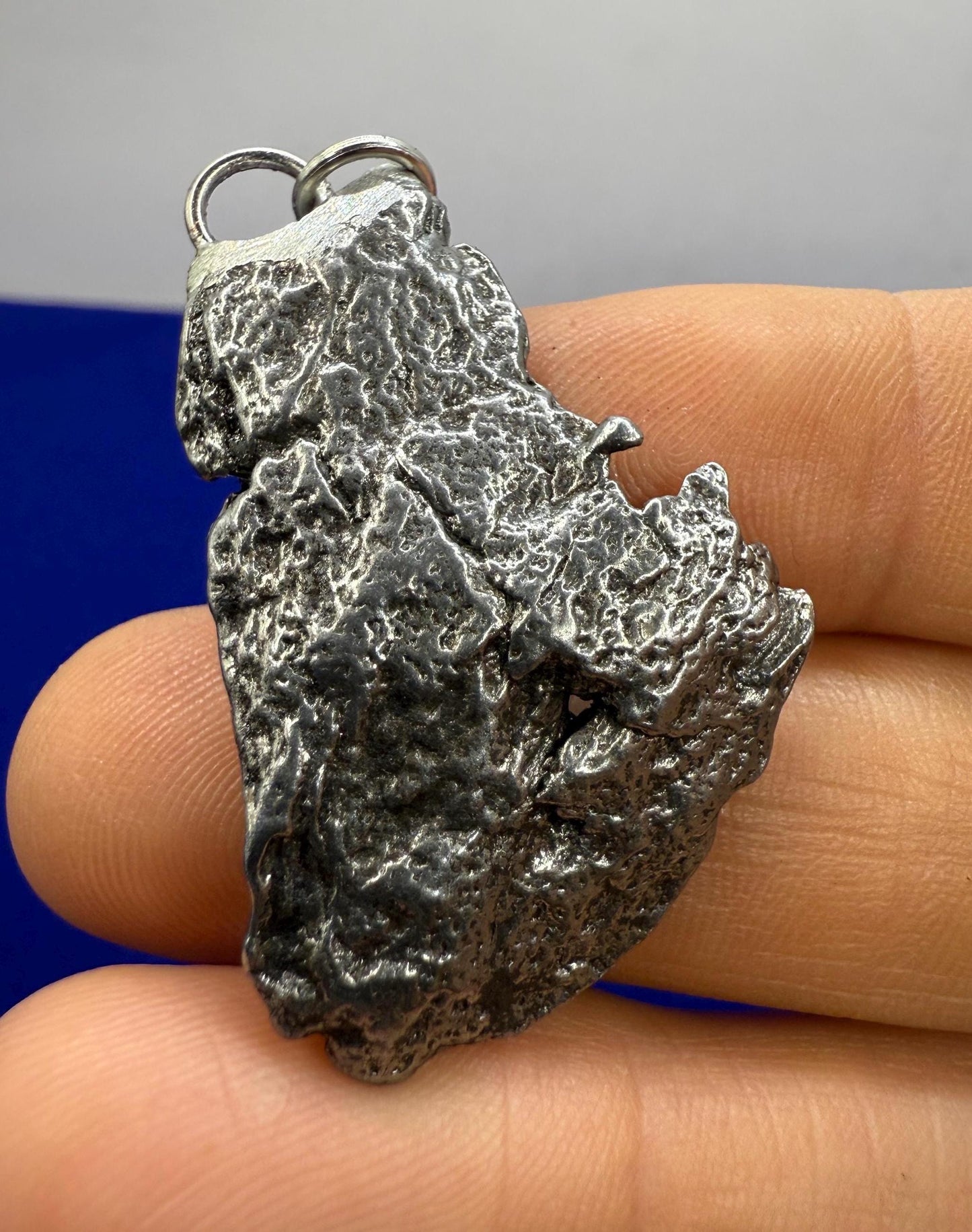 Beautiful Meteorite Campo del Cielo Pendant 16.46 grams, Astronomy Gift, Authentic Meteorite, Meteorite Jewelry, Meteorite Pendant, COA