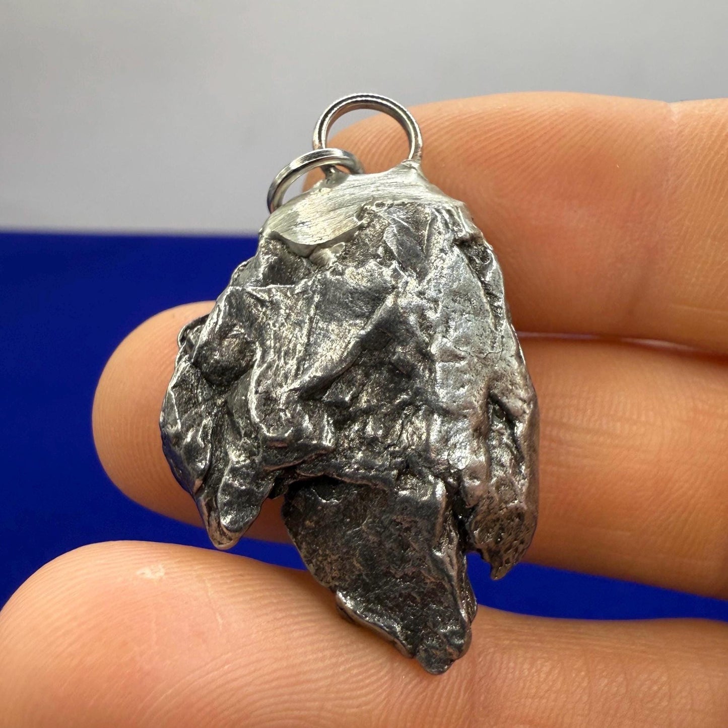 Beautiful Meteorite Campo del Cielo Pendant 17.70 grams, Astronomy Gift, Authentic Meteorite, Meteorite Jewelry, Meteorite Pendant, COA