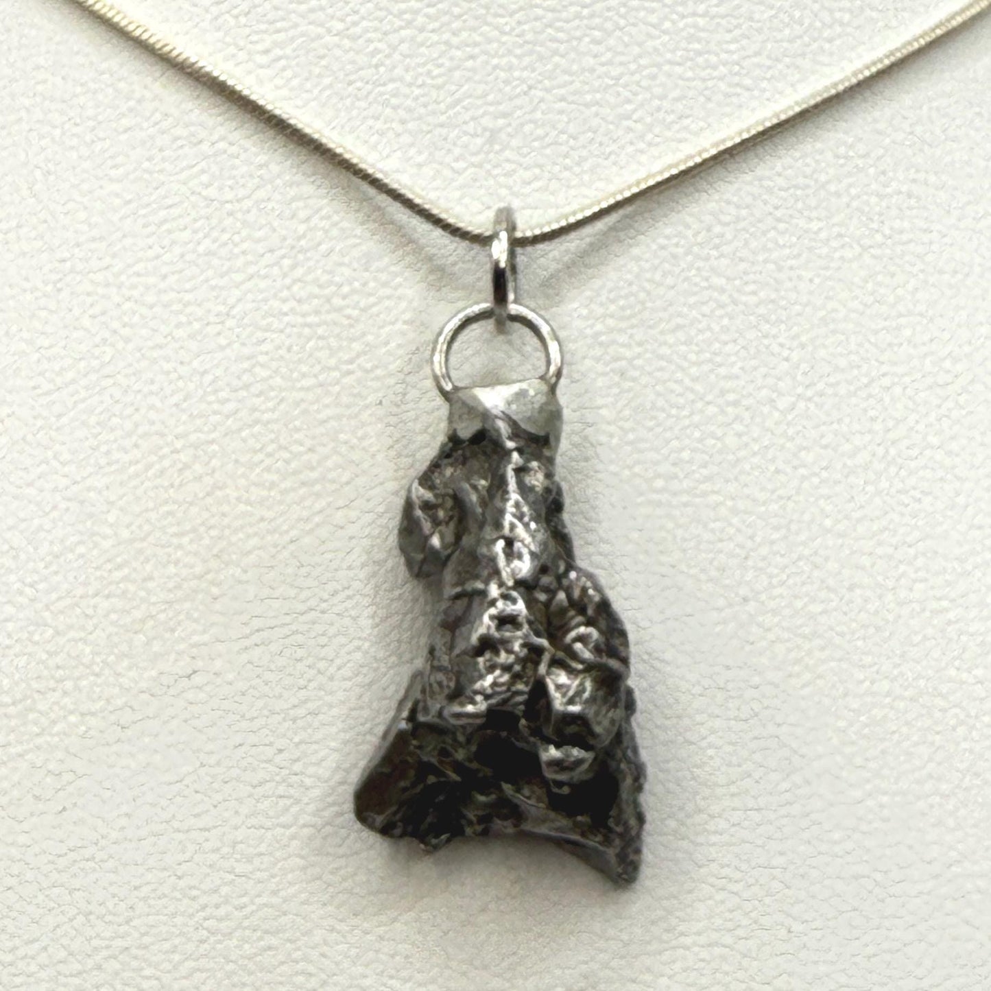Beautiful Meteorite Campo del Cielo Pendant 9.66 grams, Astronomy Gift, Authentic Meteorite, Meteorite Jewelry, Meteorite Pendant, COA