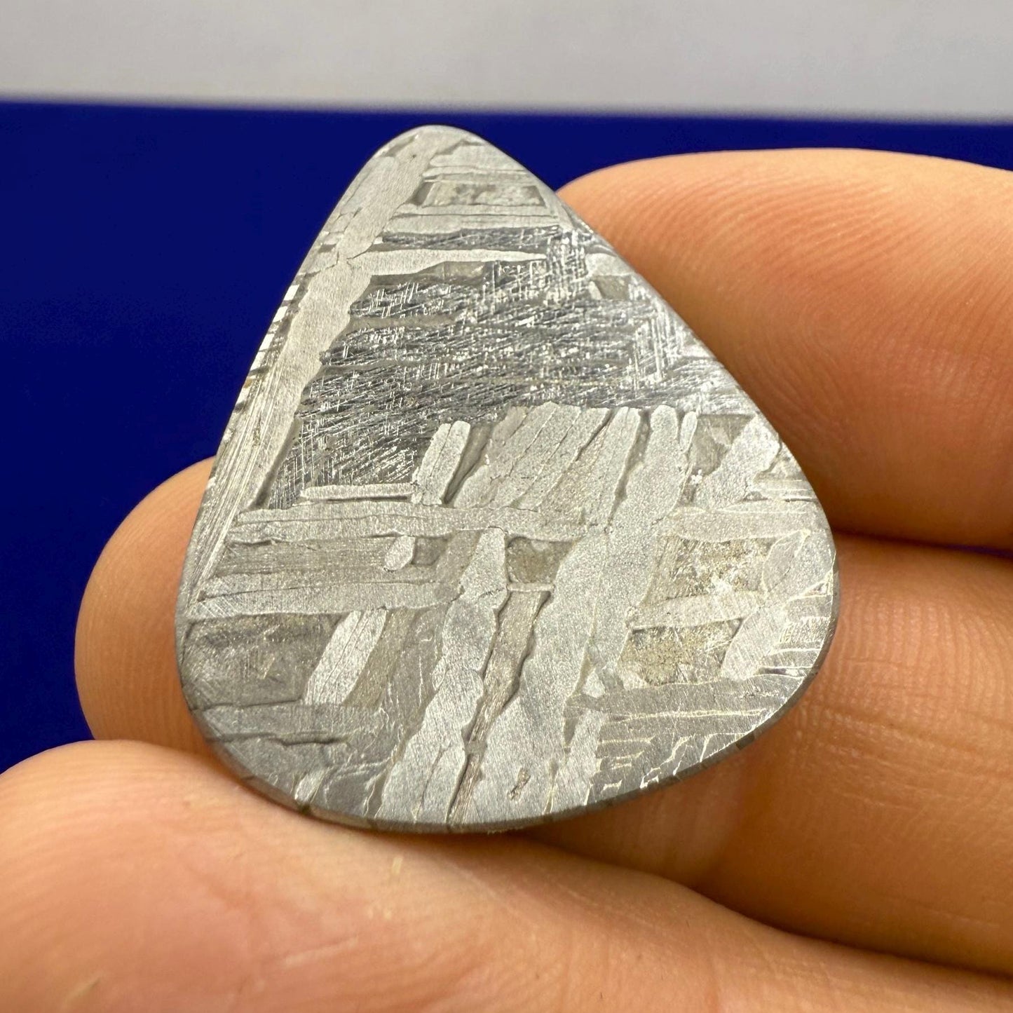 Aletai Meteorite Guitar Pick, Etched & Polished, 7.61g, Authentic Iron Meteorite, Truly Out of This World, Unique Music Gift, Astronomy Gift