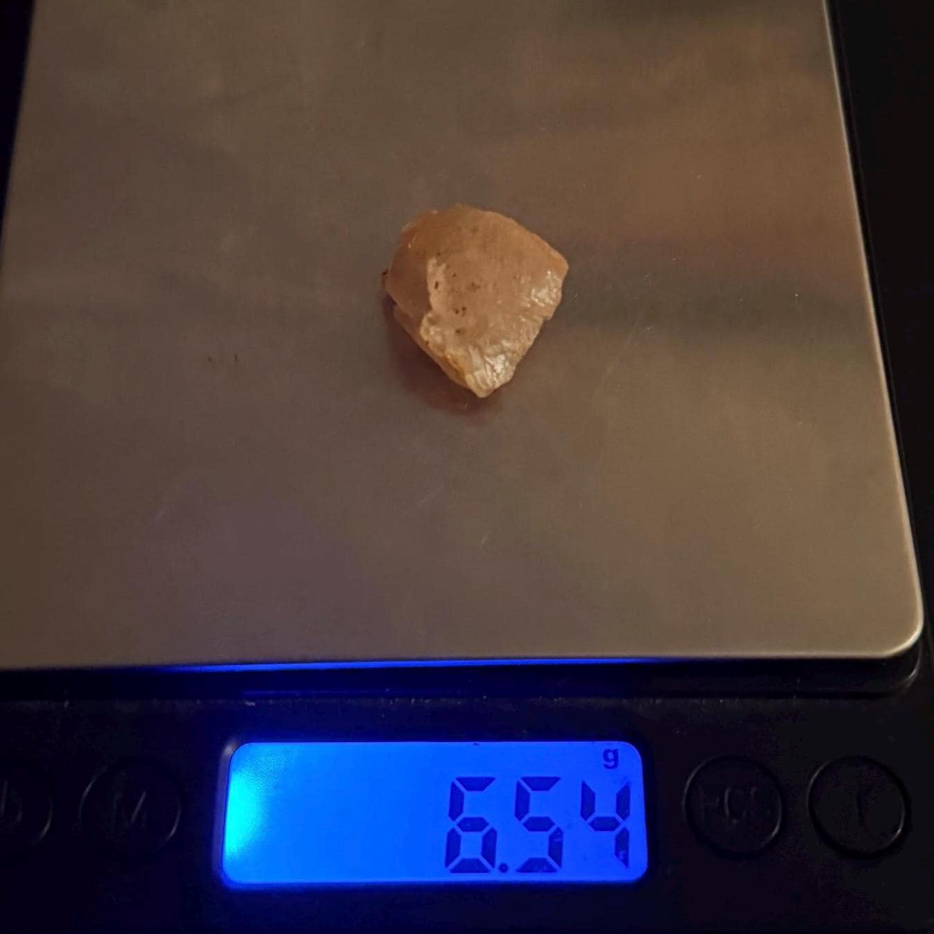 Golden Brazilian Phenacite, 6.54g (32.7 Carats) Tangerine Phenacite, High-Vibration Gemstone from Bahia, Brazil, Rare Collector’s Crystal