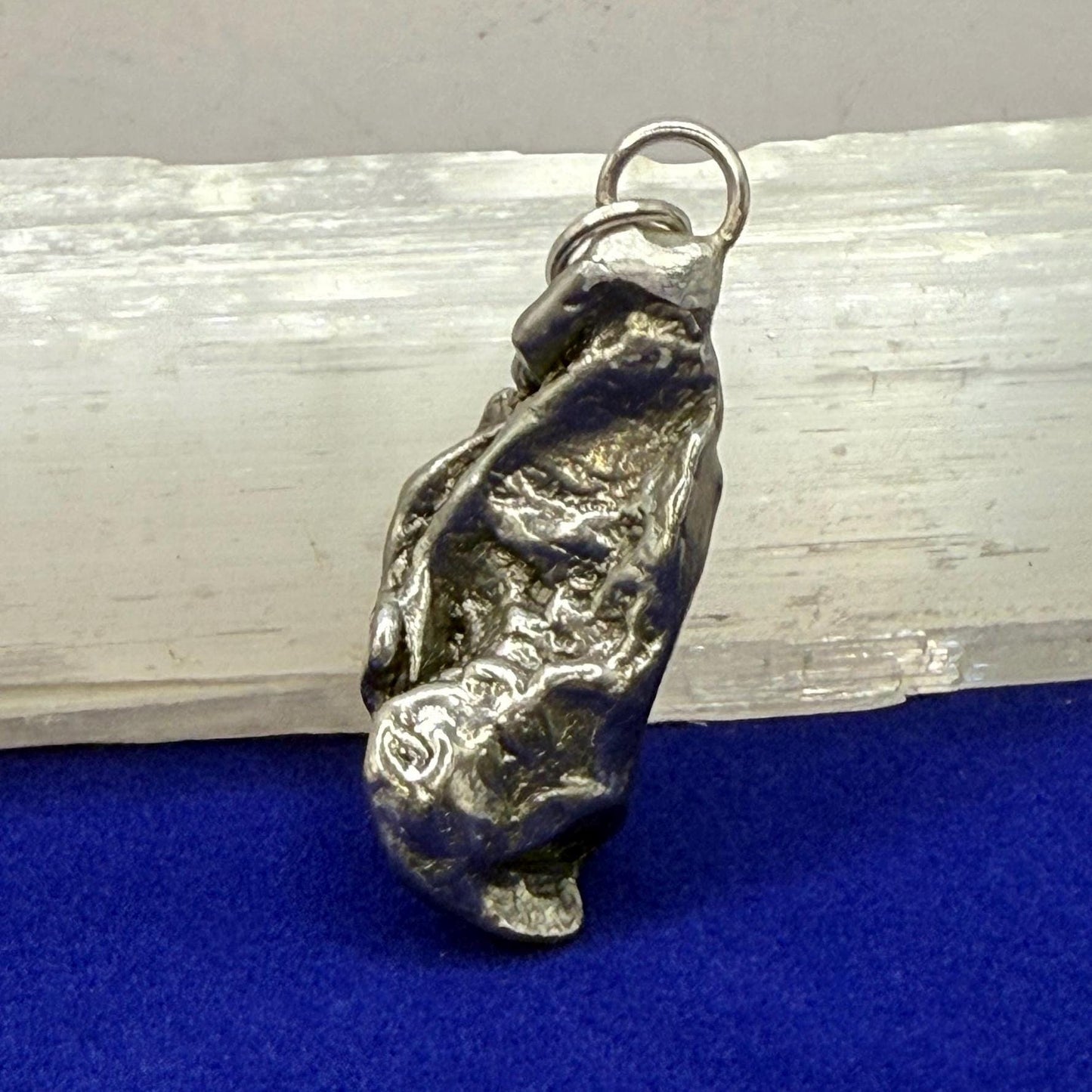 Beautiful Aletai Meteorite Pendant, 14.41 grams, Astronomy Gift, Authentic Meteorite, Meteorite Jewelry, Meteorite Pendant, COA, Space Gift