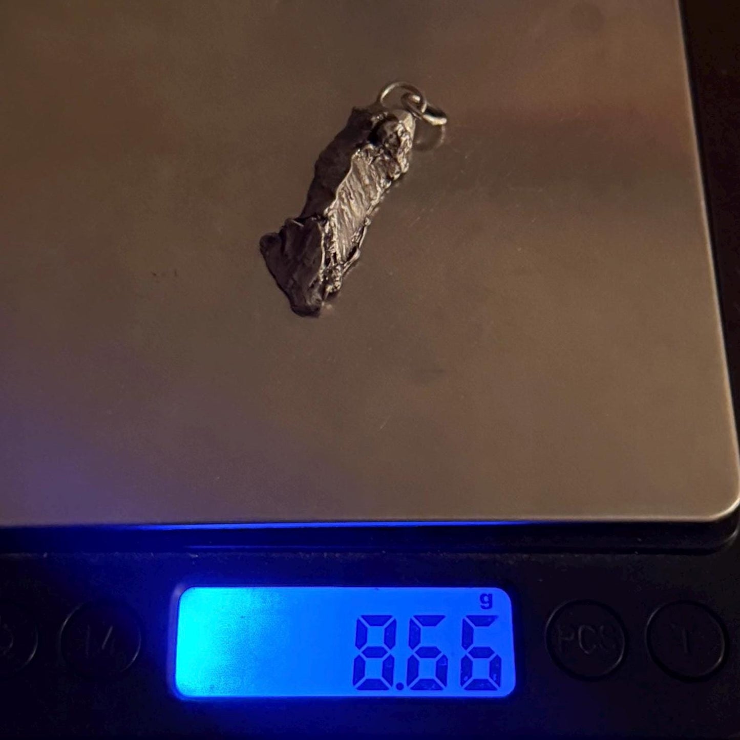 Beautiful Aletai Meteorite Pendant, 8.66 grams, Astronomy Gift, Authentic Meteorite, Meteorite Jewelry, Meteorite Pendant, COA, Space Gift