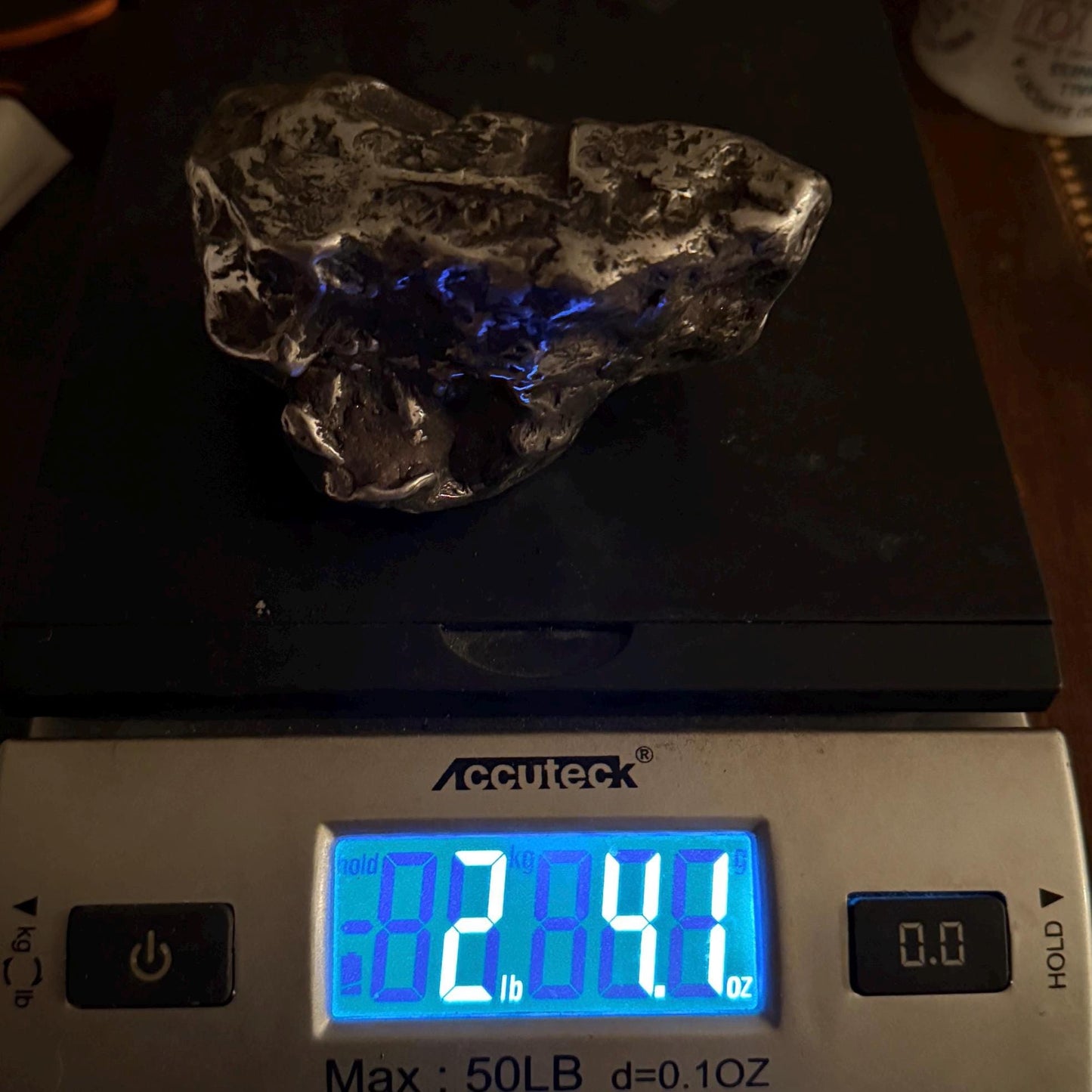 Beautiful Large Aletai Meteorite Specimen, 2.4 Lbs, Meteorite Collection, Astronomy Gift, Authentic Meteorite, Space Gift, Office Decor, Coa