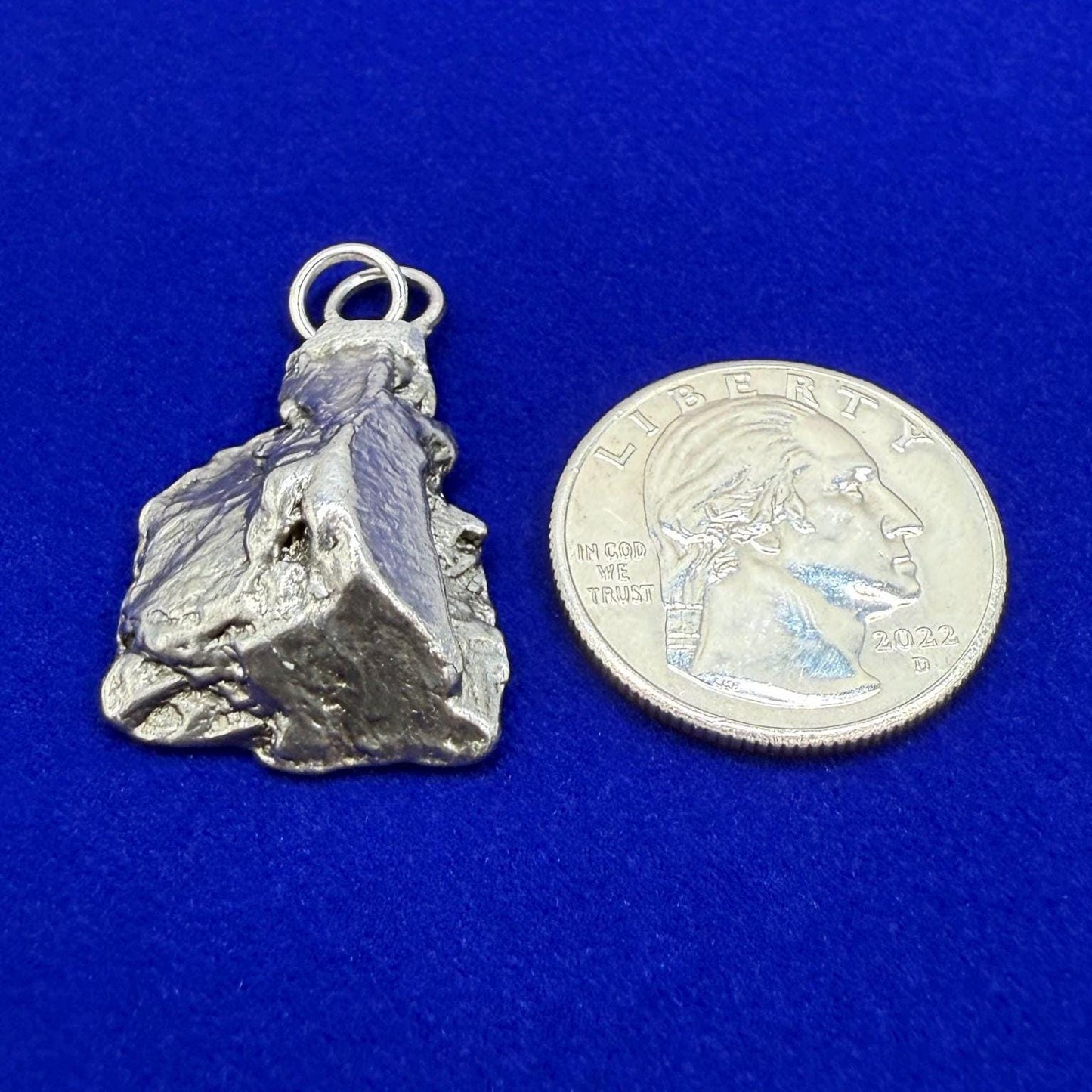 Aletai Meteorite Pendant: Authentic Iron Meteorite, Astronomy Jewelry, 12.19 grams