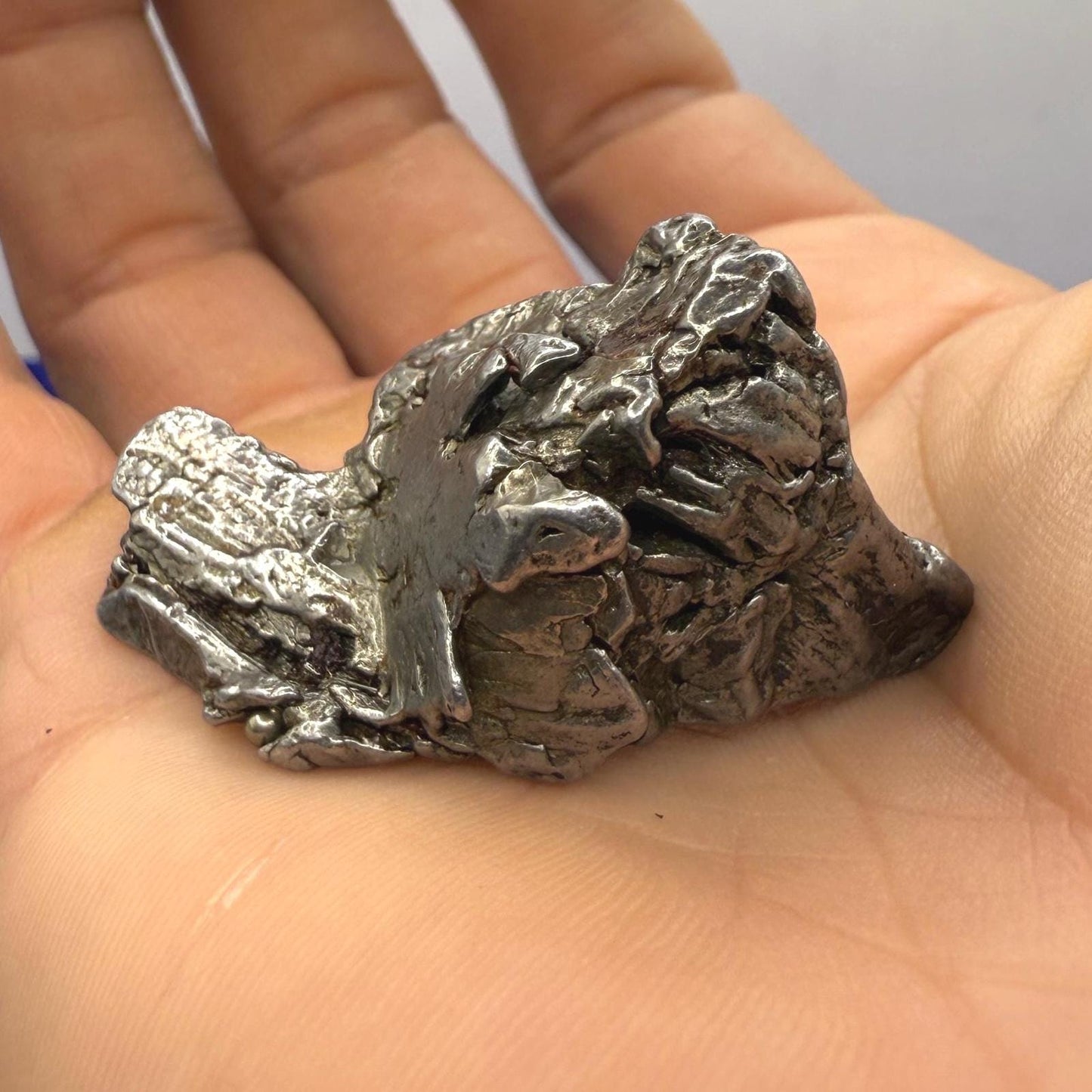 Beautiful Aletai Meteorite Specimen, 45.85 grams, COA, Meteorite Collection, Astronomy Gift, Authentic Iron Meteorite, Space Gift, Space