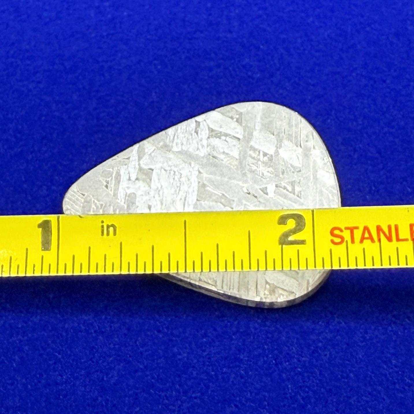 Aletai Meteorite Guitar Pick, Etched & Polished, 7.95g, Authentic Iron Meteorite, Truly Out of This World, Unique Music Gift, Astronomy Gift