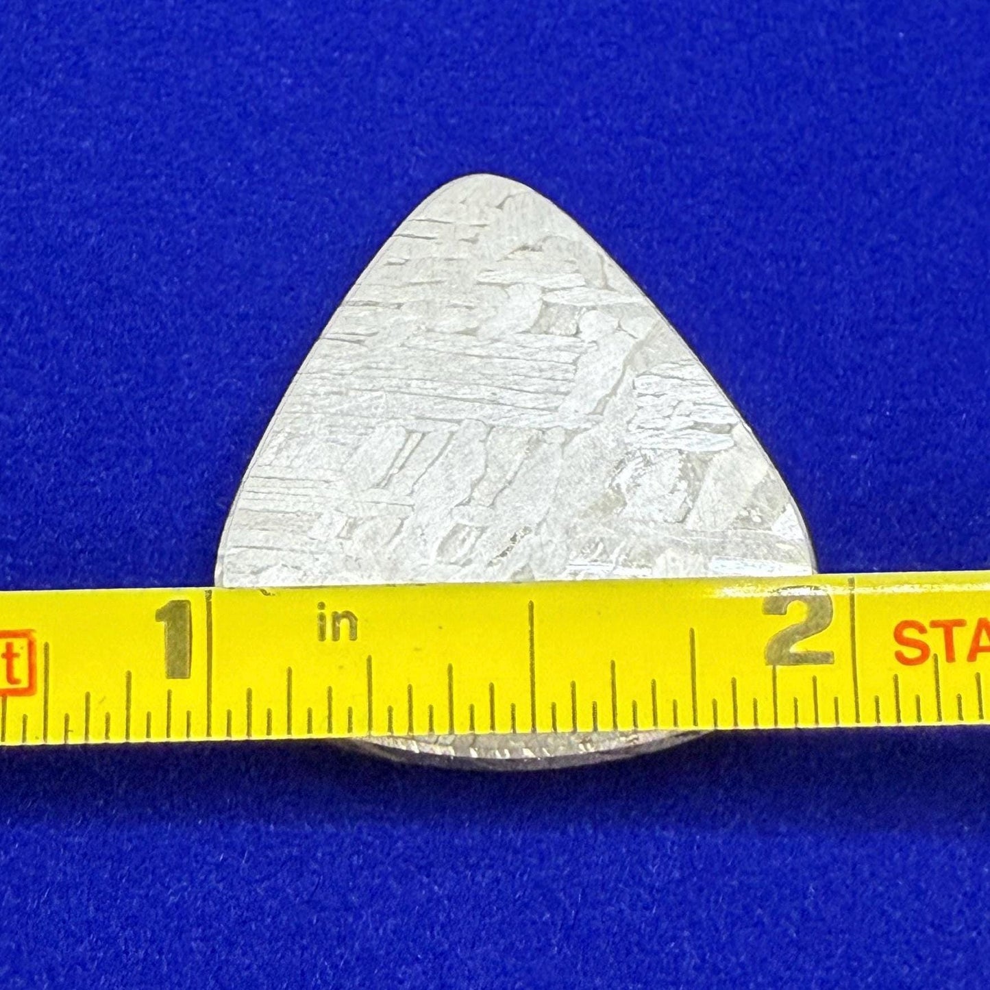 Aletai Meteorite Guitar Pick, Etched & Polished, 7.95g, Authentic Iron Meteorite, Truly Out of This World, Unique Music Gift, Astronomy Gift