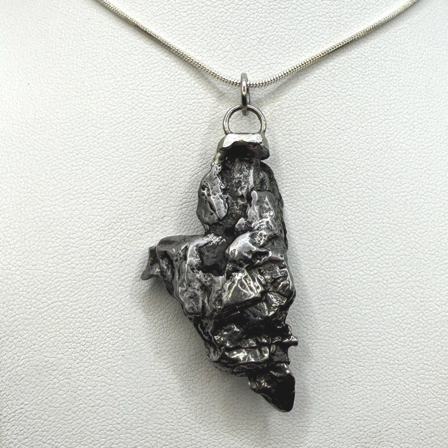 Beautiful Meteorite Campo del Cielo Pendant 18.88 grams, Astronomy Gift, Authentic Meteorite, Meteorite Jewelry, Meteorite Pendant, COA