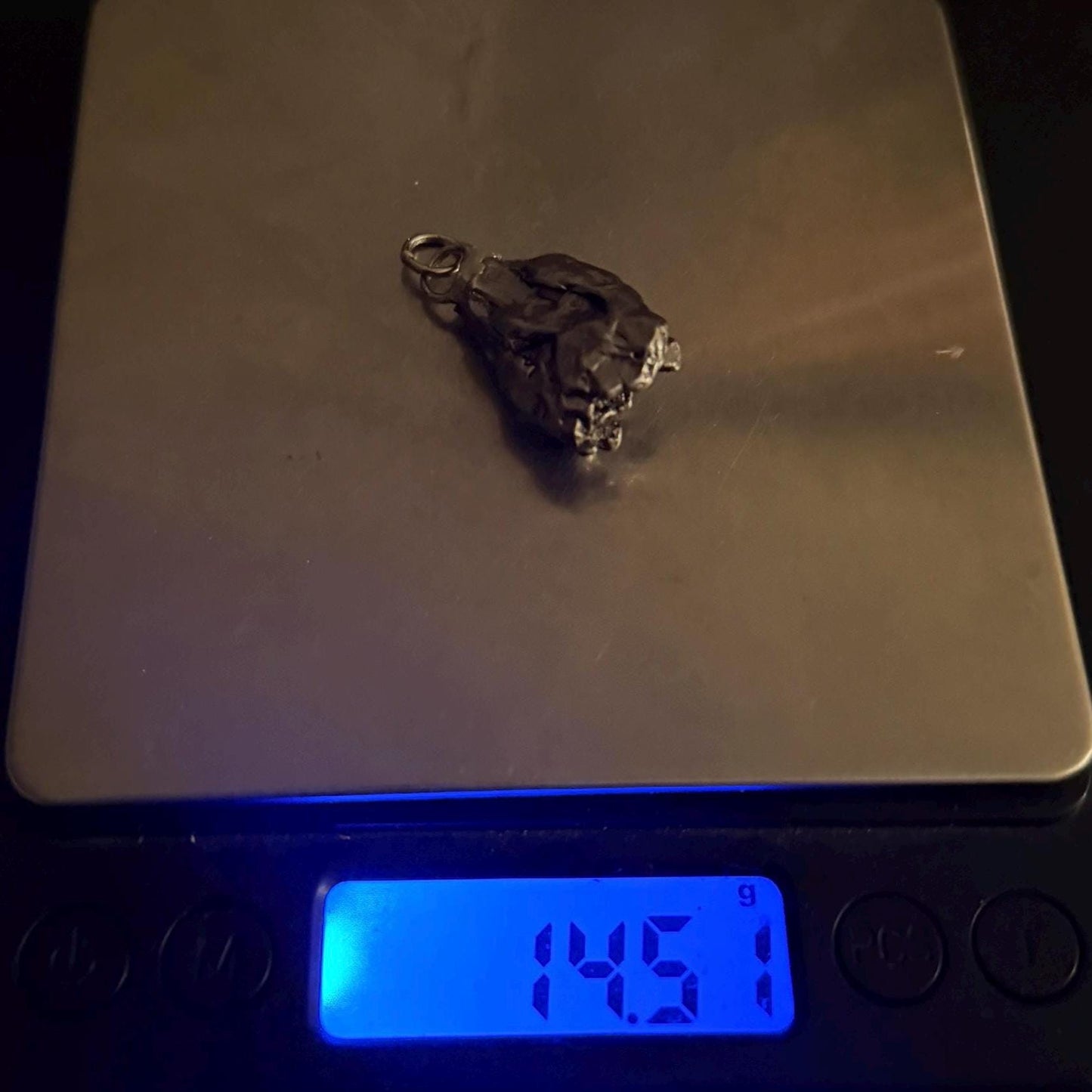 Beautiful Meteorite Campo del Cielo Pendant 14.51 grams, Astronomy Gift, Authentic Meteorite, Meteorite Jewelry, Meteorite Pendant, COA