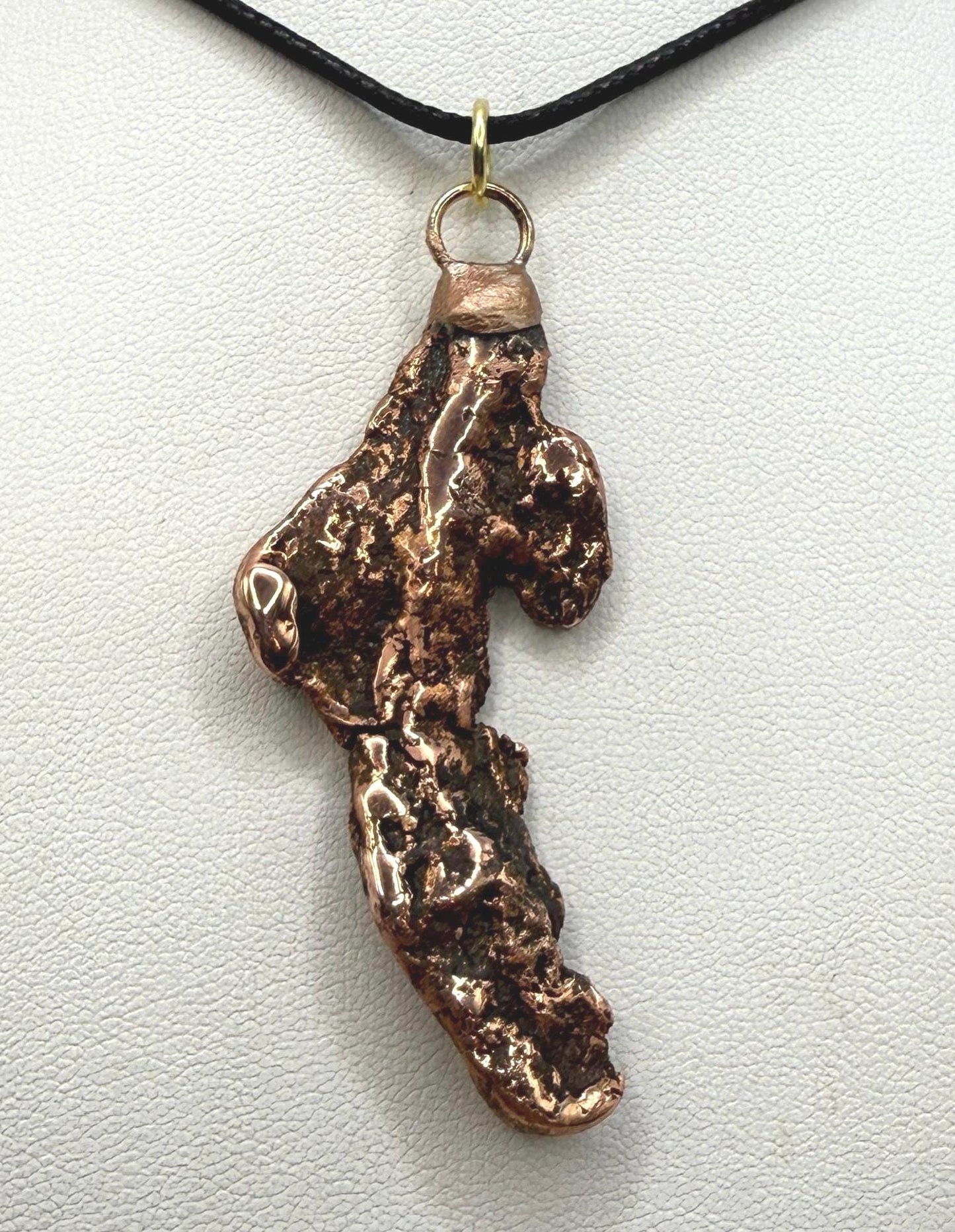 Copper Nugget Pendant, Copper Pendant, Michigan Copper, Michigan Float Copper, Handmade Pendant, Michigan Gift, Copper Jewelry, 16.58 grams