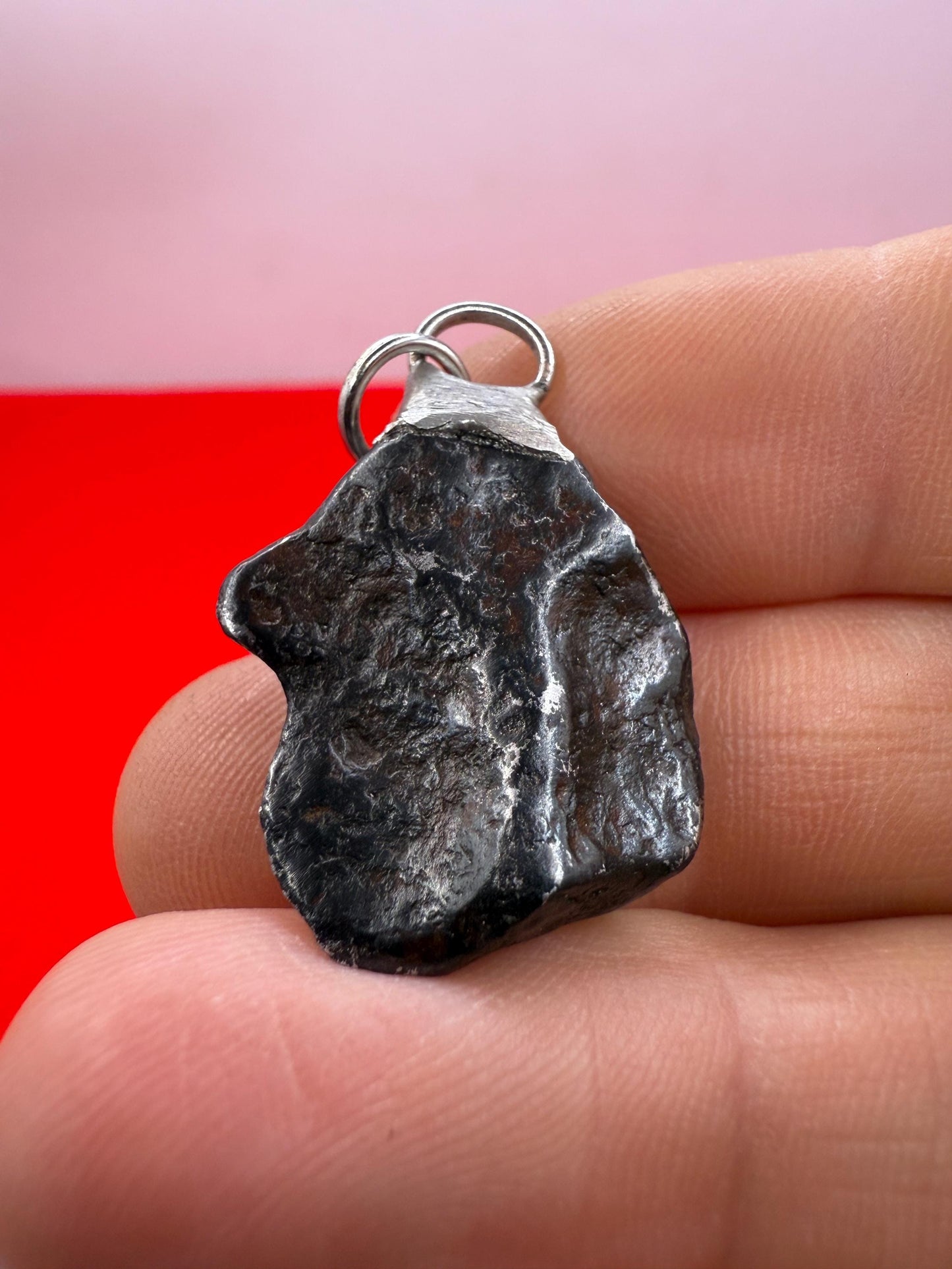 Agoudal Meteorite Pendant, Agoudal, Astronomy Gift, Space Gift, Iron Meteorite, Handmade Pendant, Authentic Iron Meteorite, 10.12 Grams