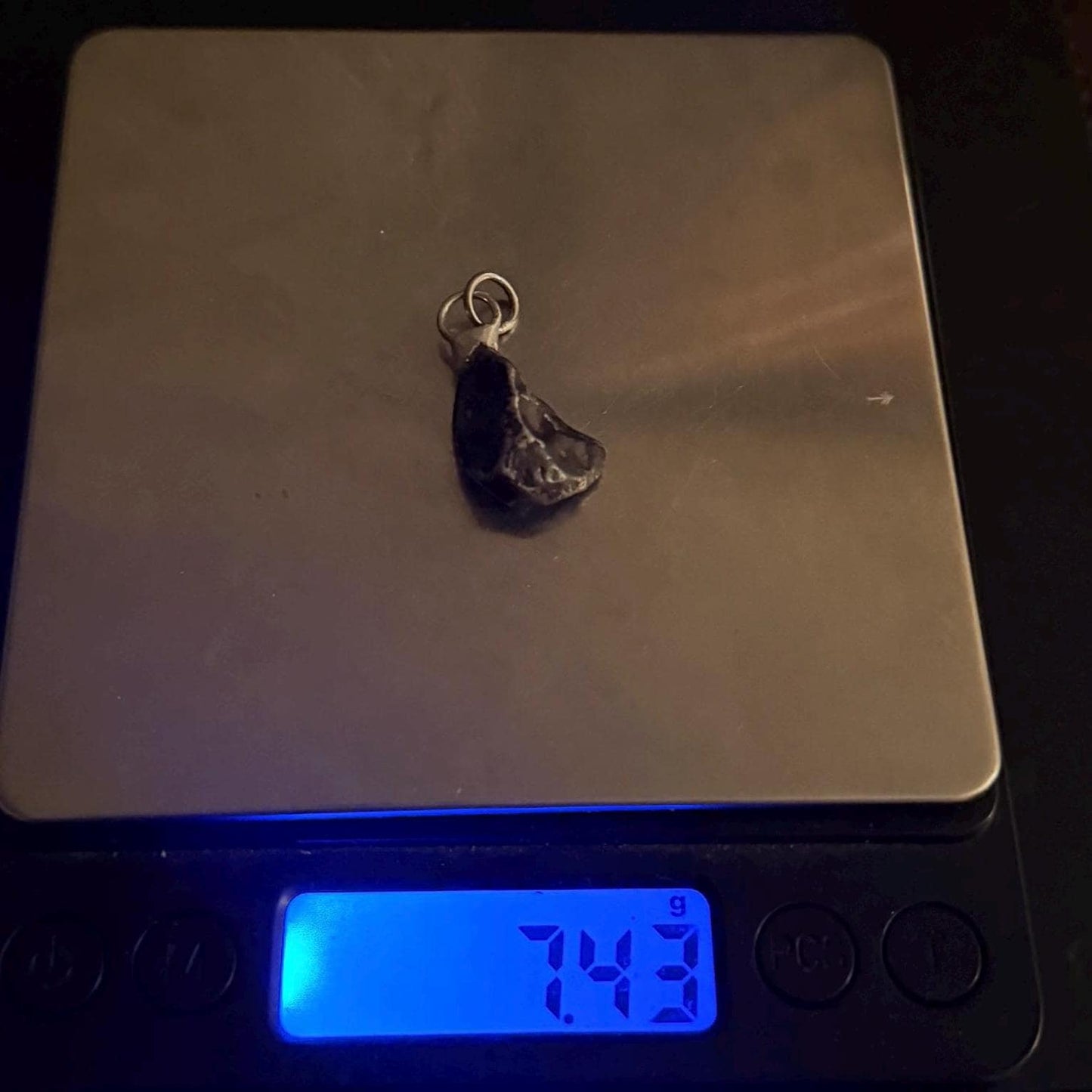 Agoudal Meteorite Pendant, Agoudal, Astronomy Gift, Space Gift, Iron Meteorite, Handmade Pendant, Authentic Iron Meteorite, 7.43 Grams