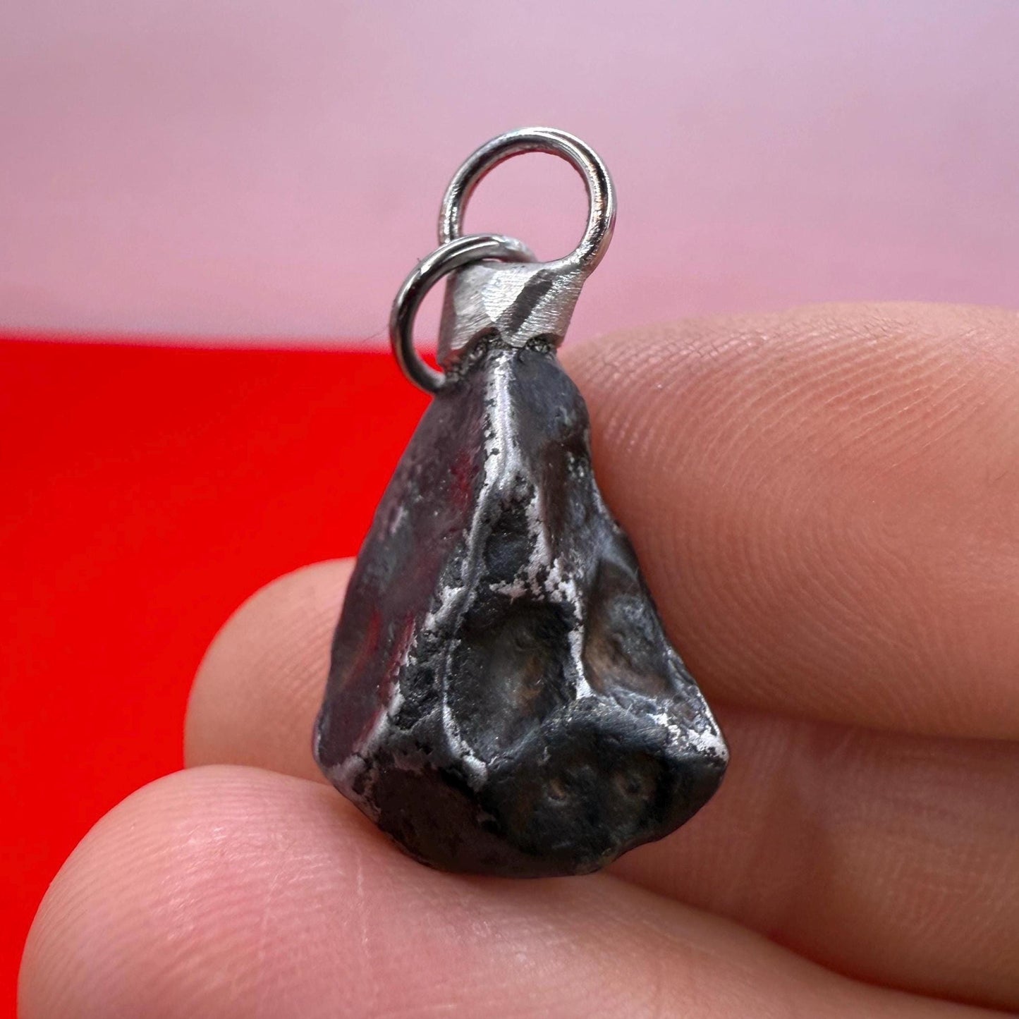 Agoudal Meteorite Pendant, Agoudal, Astronomy Gift, Space Gift, Iron Meteorite, Handmade Pendant, Authentic Iron Meteorite, 7.43 Grams