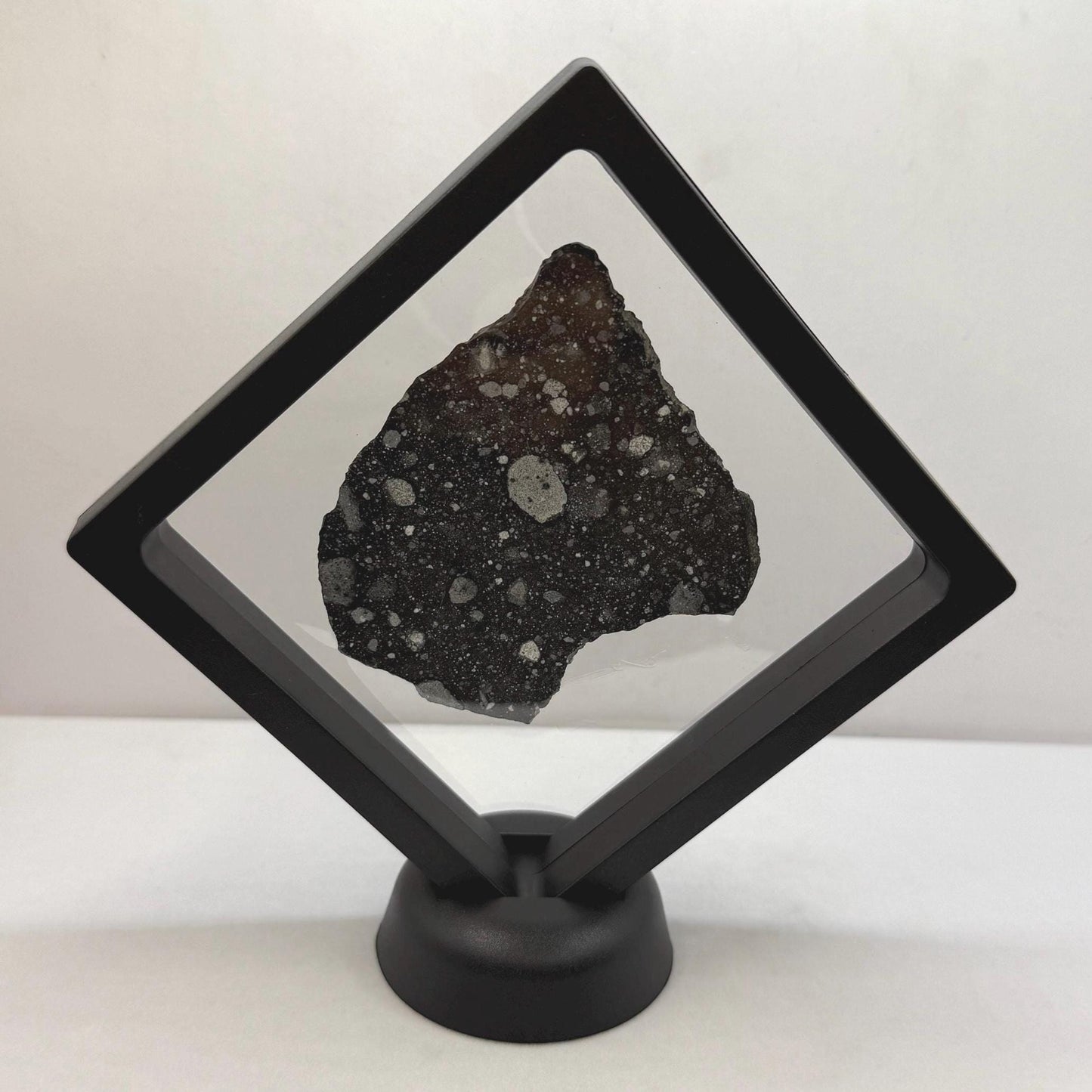 NWA 17679 Lunar Meteorite Slice, Rare Feldspathic Breccia Lunar, Mauritania, Africa, Moon Rock, Astronomy Gift, 23.42 grams